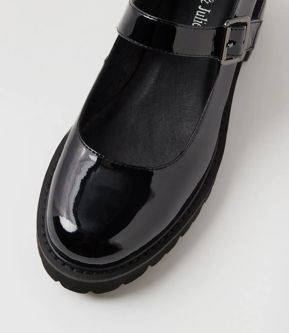 DJANGO & JULIETTE MIRRIAM BLACK Holiday Sandals Breathable mesh