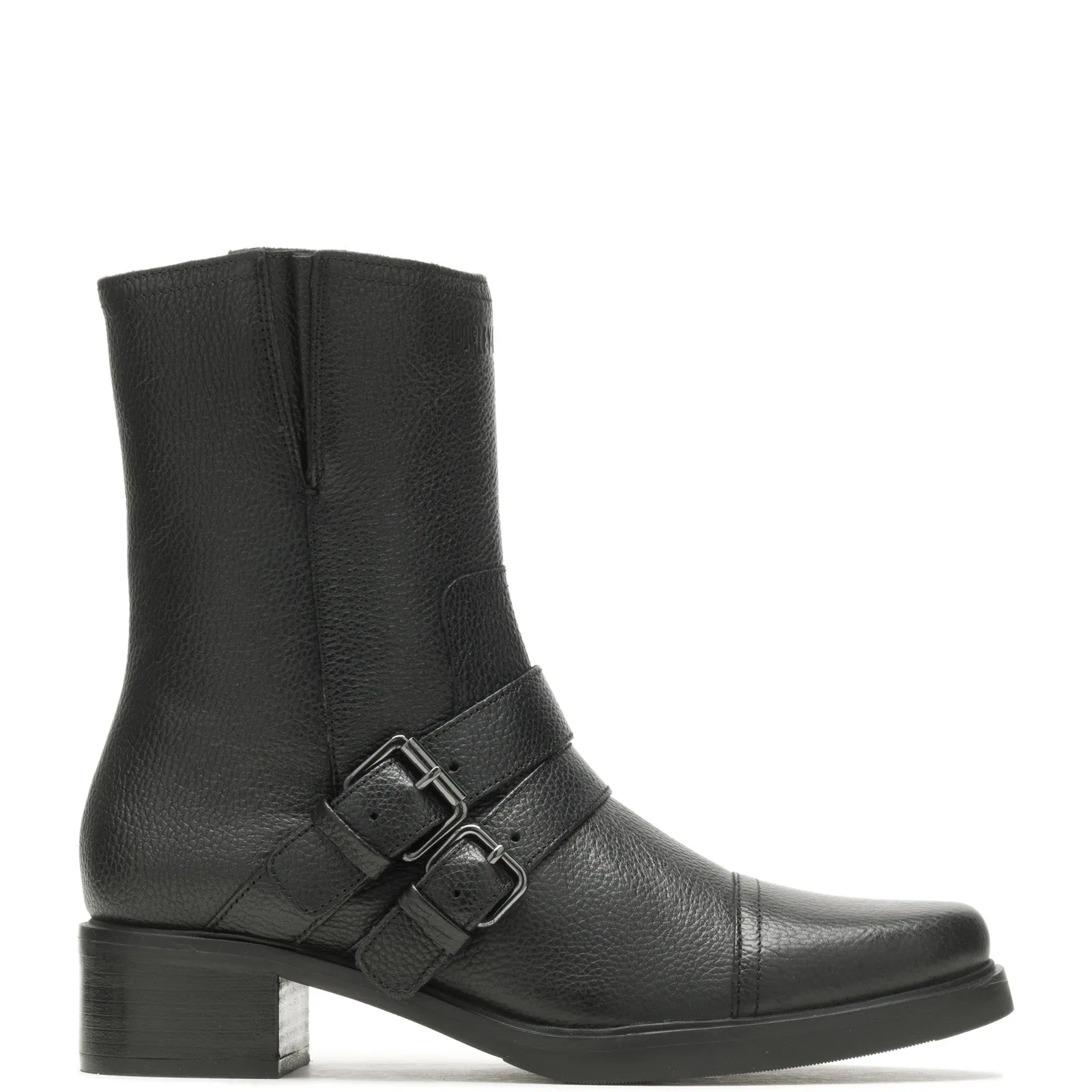 Harley-Davidson Jerilyn Double Buckle D84754 Womens Black Motorcycle Boots Sturdy Build