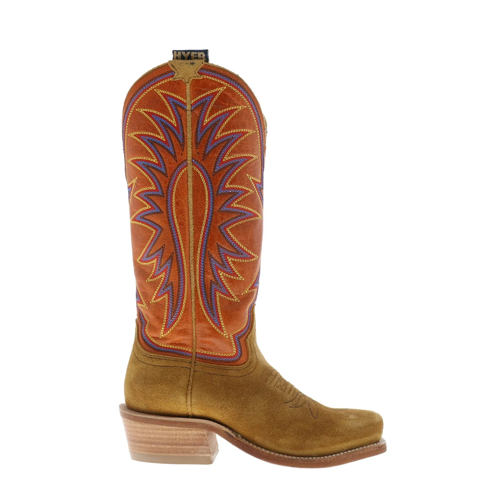 Hyer Rose Hill 13" HW42006 Womens Brown Roughout Suede Western Cowboy Boots Casual Day