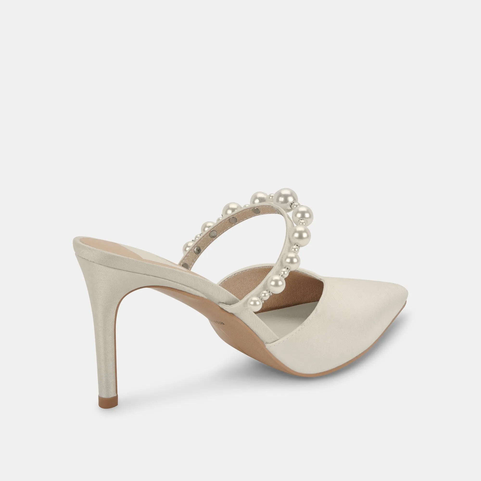 KANIKA PEARL WIDE HEELS VANILLA PEARLS Fall Heels Soft Interior
