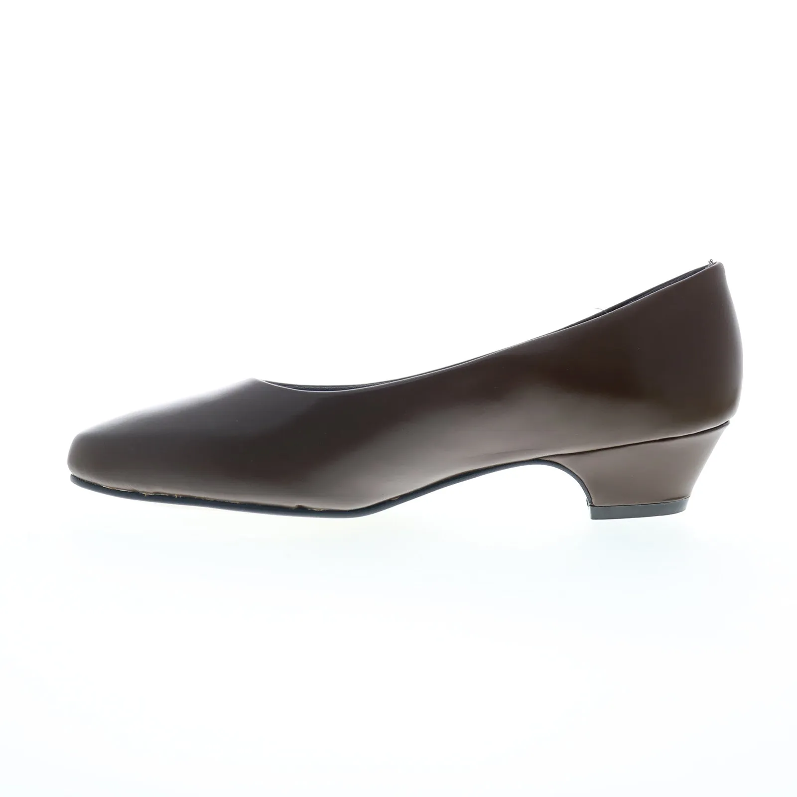 Supportive Capps Sail Pump Low Heel 90232-A Womens Brown Leather Pumps Heels Shoes