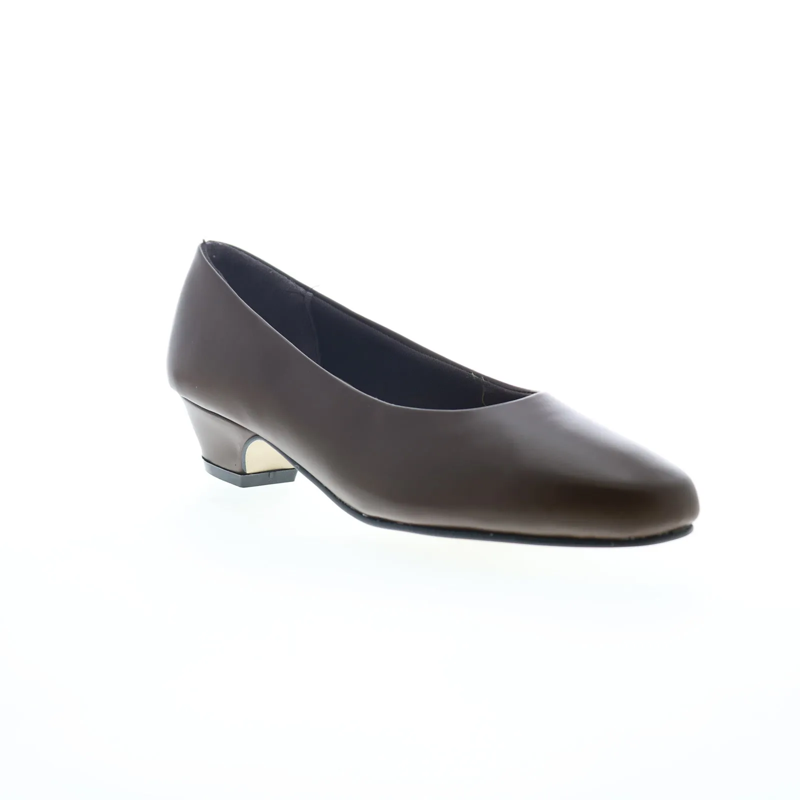 Capps Sail Pump Low Heel 90232-A Womens Brown Leather Pumps Heels Shoes Affordable Impact Resistance