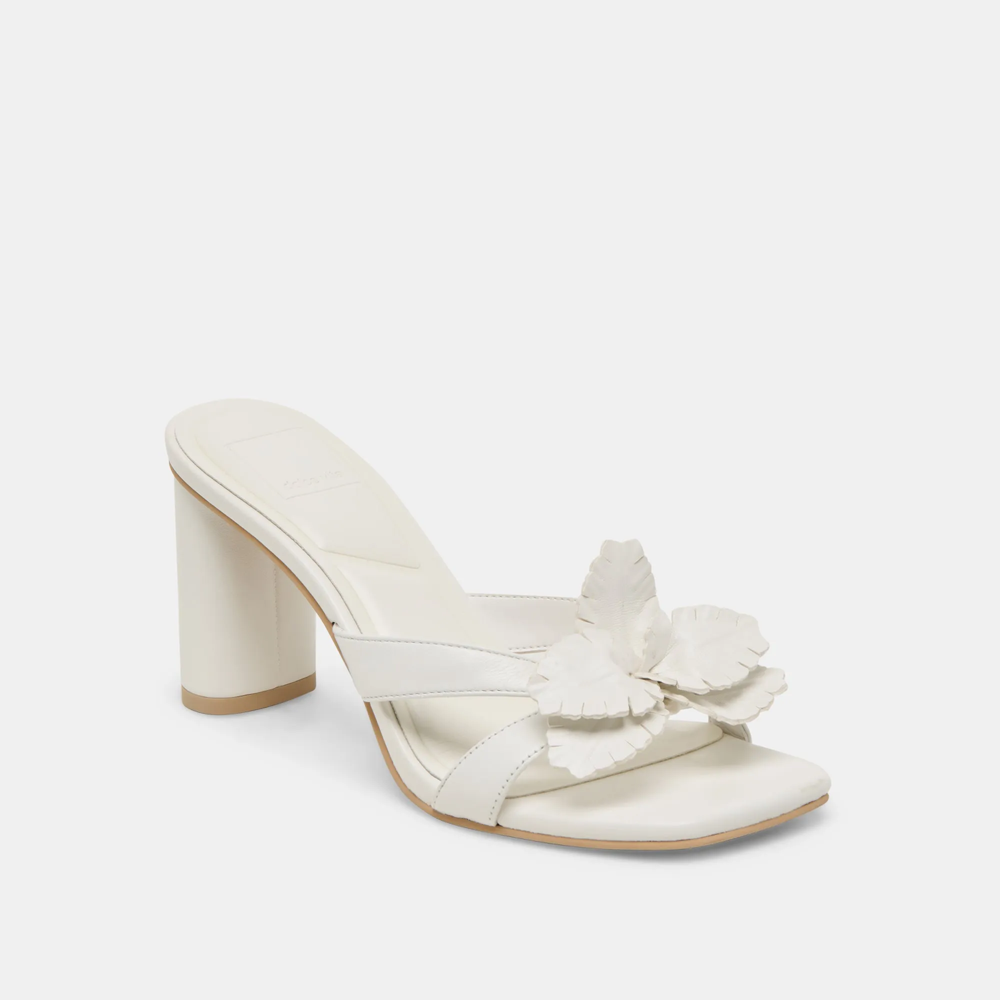 NIKIL HEELS WHITE LEATHER Reinforced toe Anti Fatigue