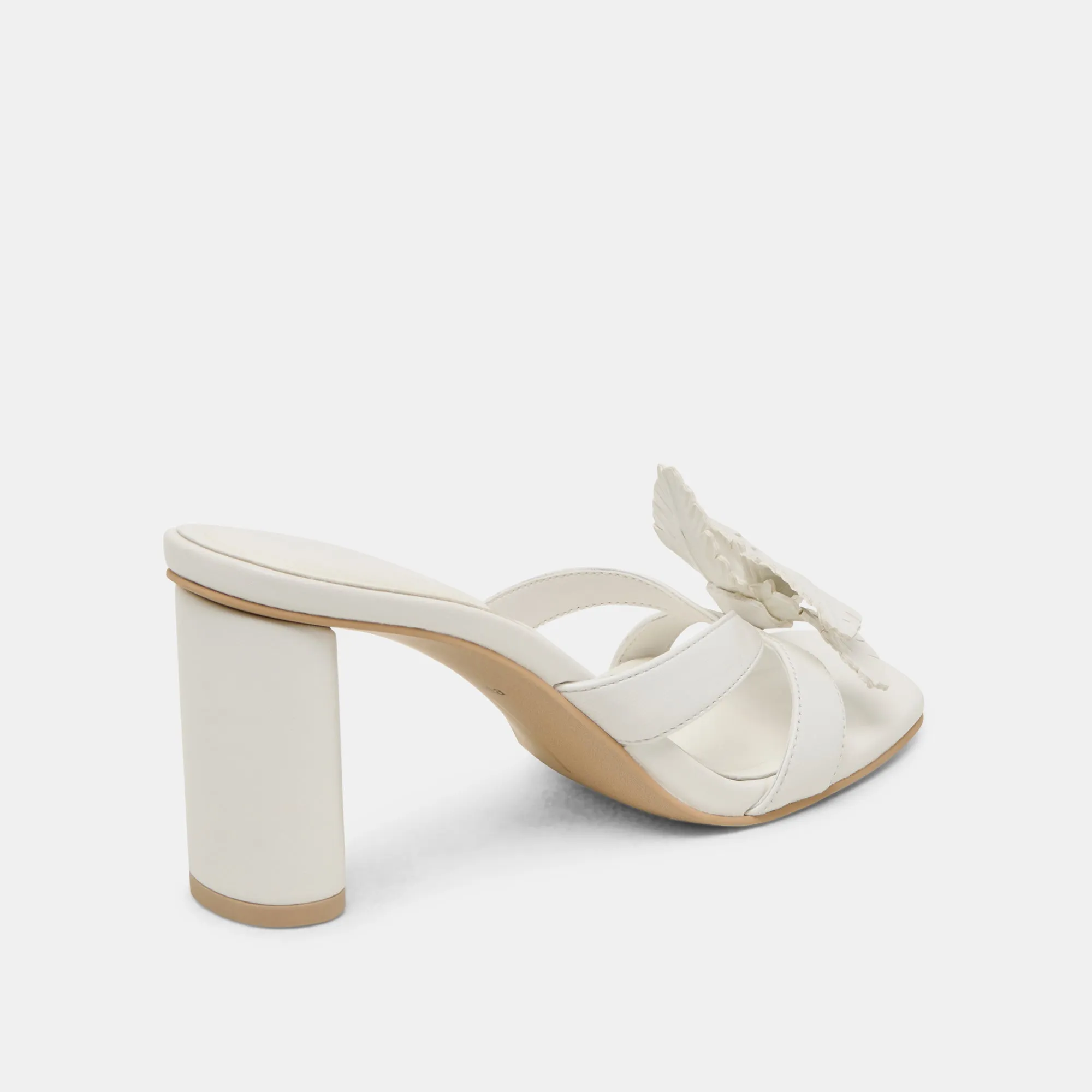 Luxe Evening Heels NIKIL HEELS WHITE LEATHER