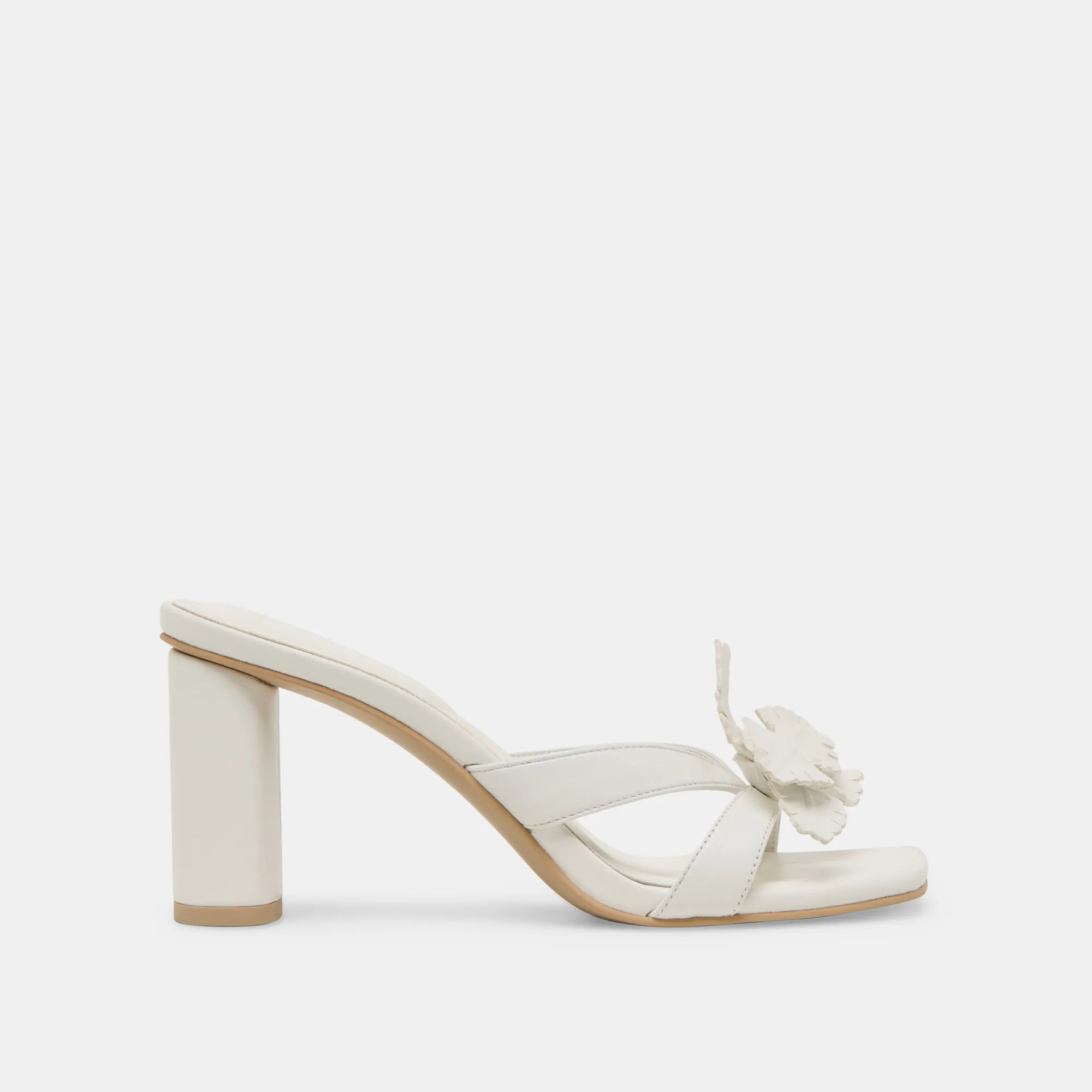 Wide Strap Heels Wedding Day Heels NIKIL HEELS WHITE LEATHER