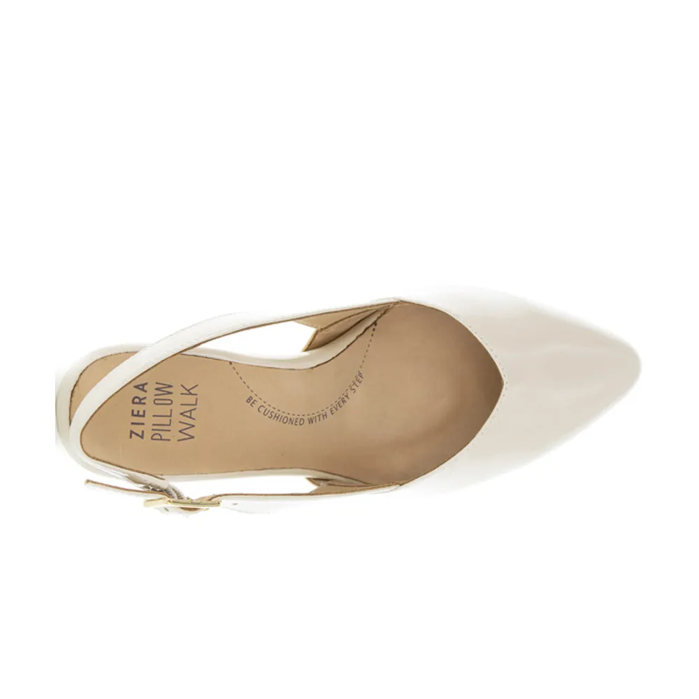 Chic Wedding Sandals ZIERA VEERA CREAM PATENT