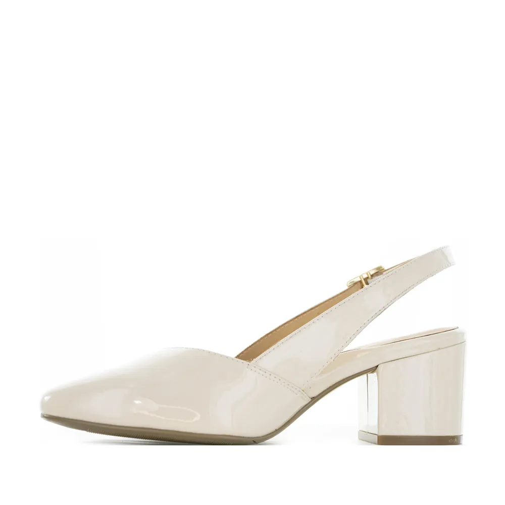 Bridal Shoes with Embellishments ZIERA VEERA CREAM PATENT