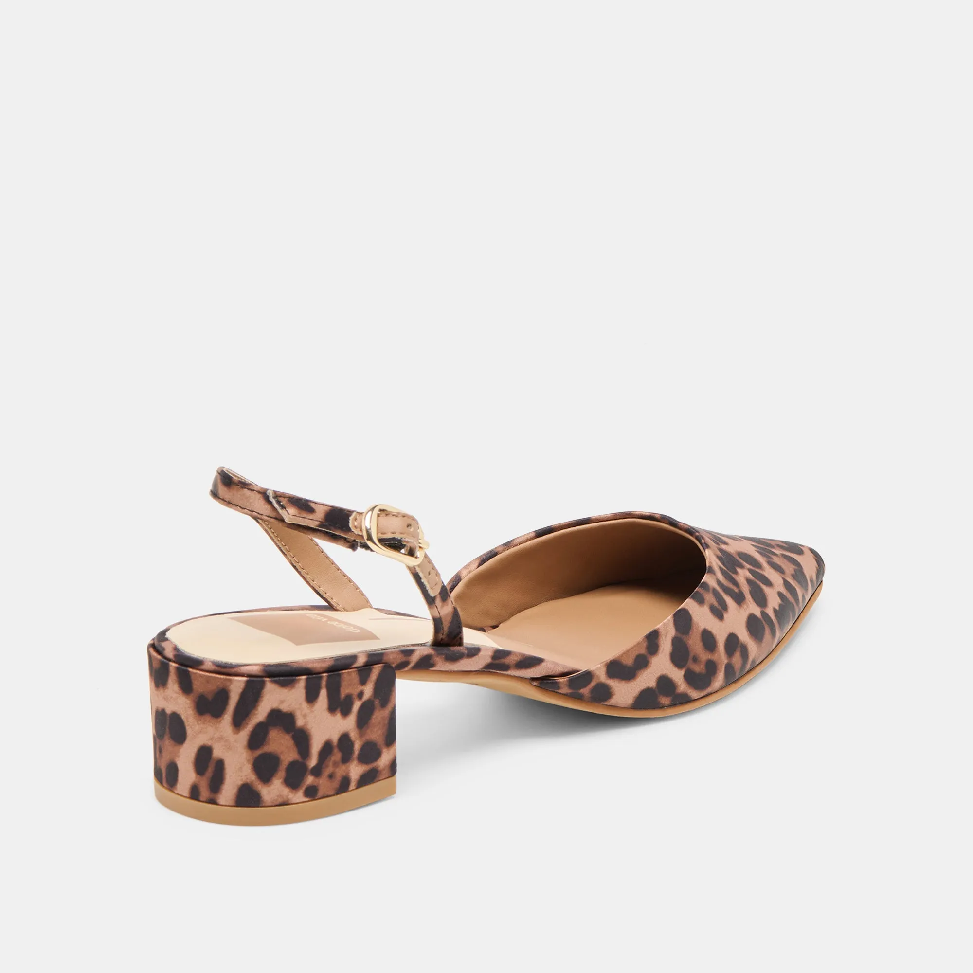 CAREL HEELS DK LEOPARD SATIN Vintage Pumps