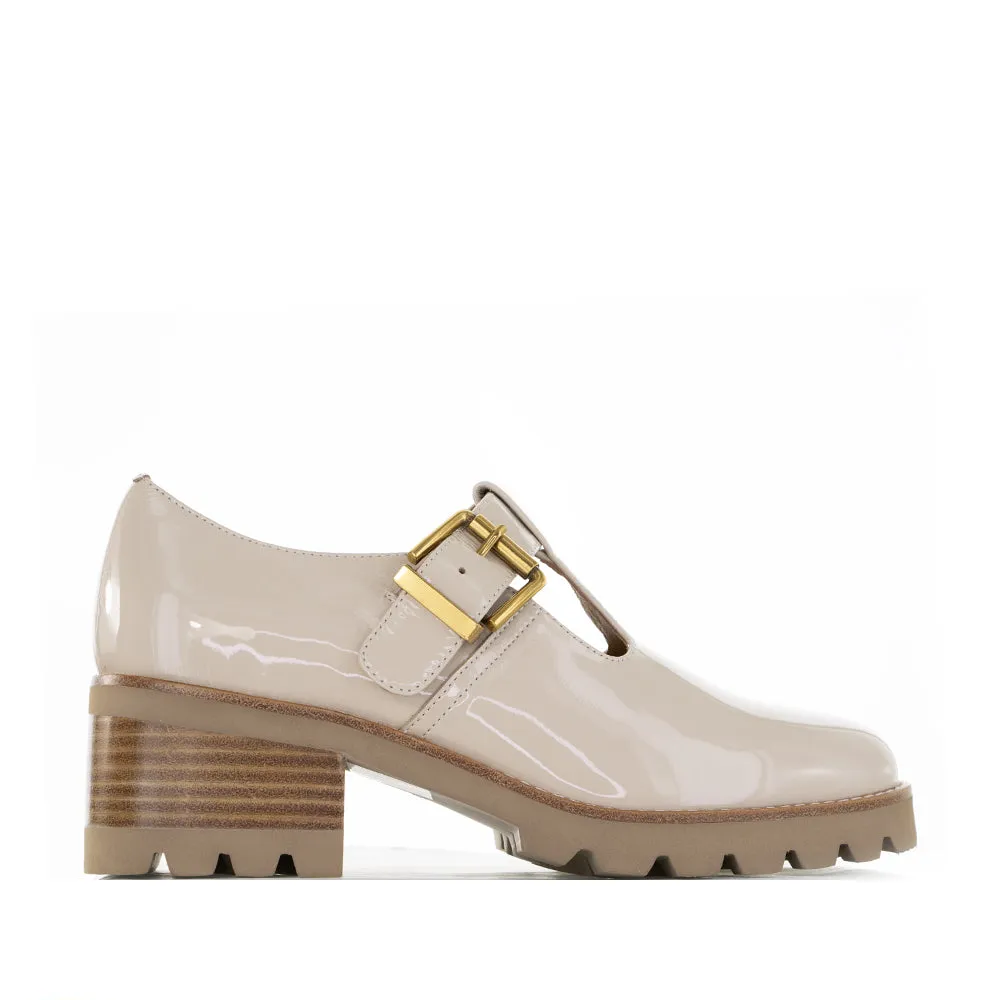 Formal Event Heels Luxury Office Shoes BRESLEY DERRY NUDE PATENT
