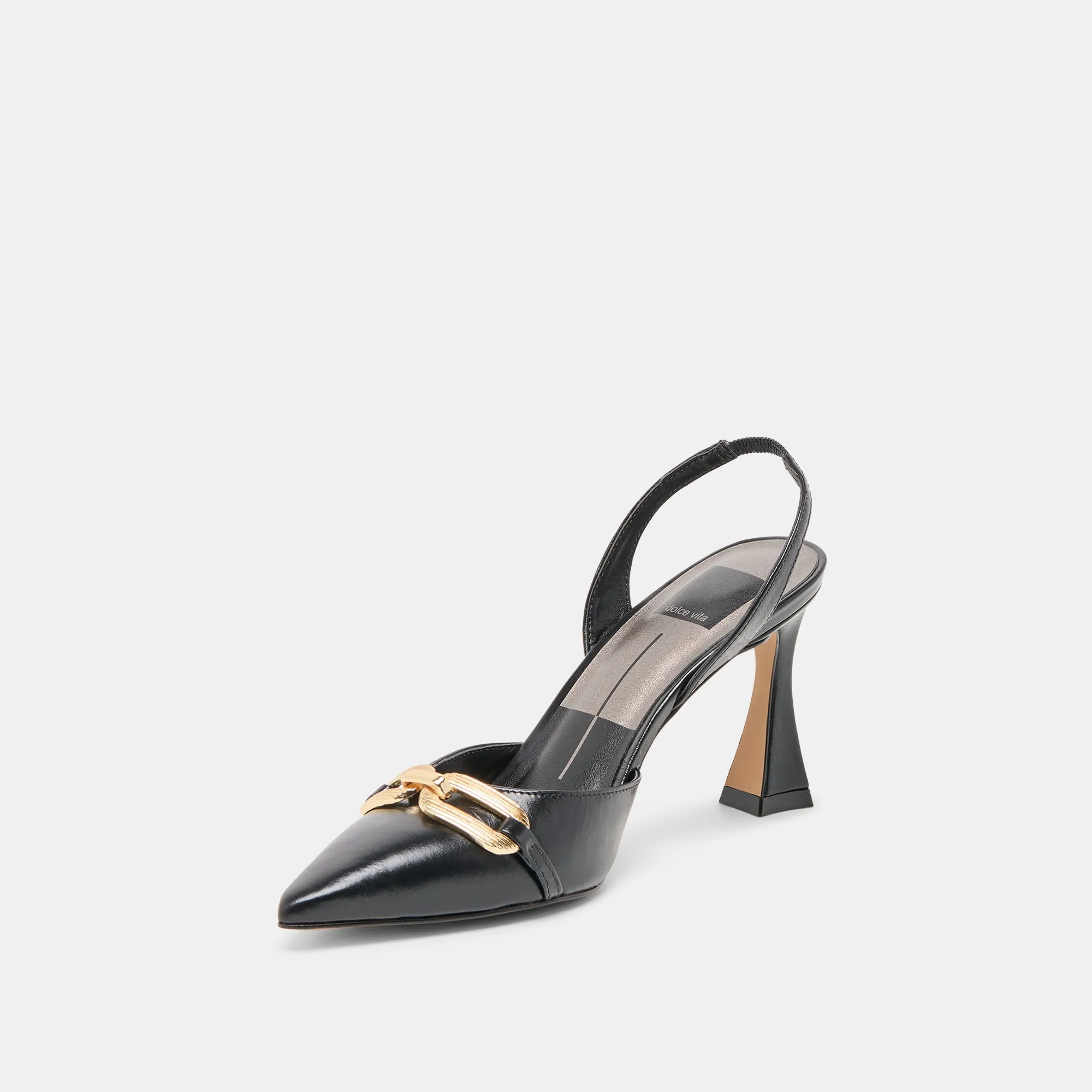 Fashion Heels for Summer Versatile MALIK HEELS MIDNIGHT CRINKLE PATENT