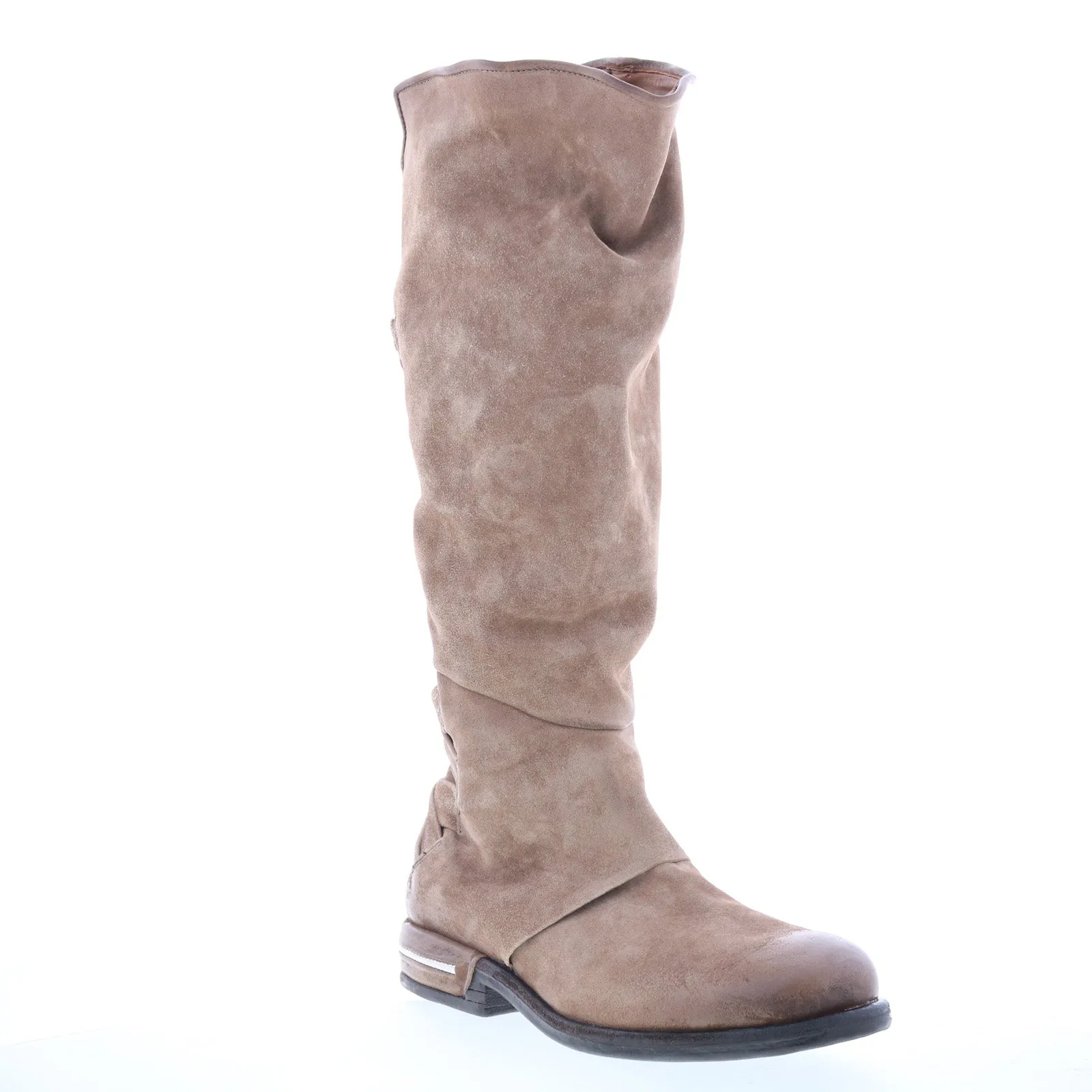 A.S. 98 Teagan Womens Brown Leather Zipper Casual Dress Boots Weekend Trek Breathable Uppers