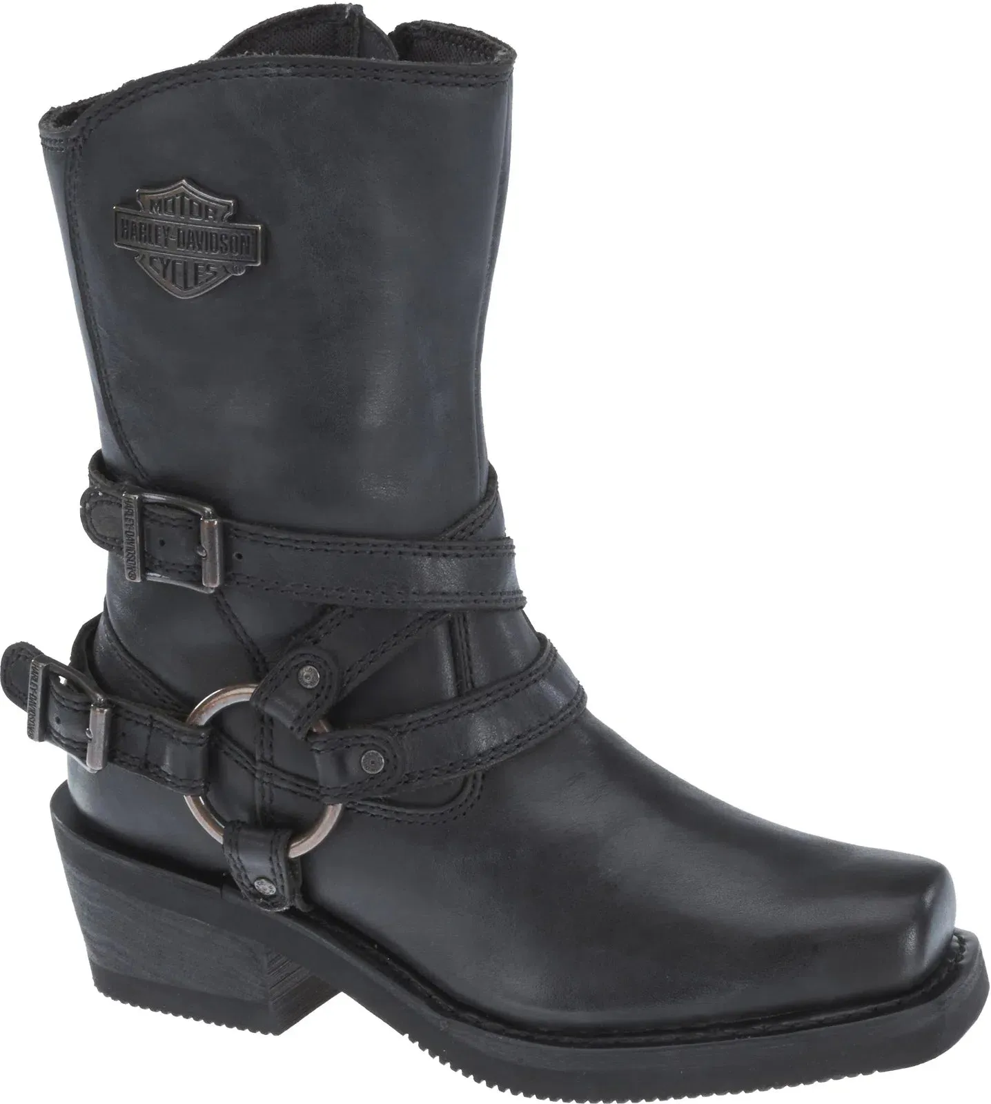 Long Haul Secure Hold Harley-Davidson Ingleside 10.5" Harness D87091 Womens Black Motorcycle Boots