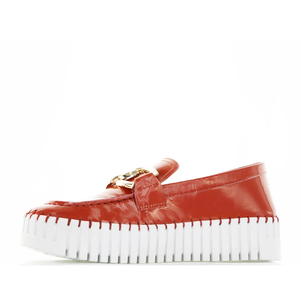Foot Friendly Comfortable fit DJANGO & JULIETTE BRONTIS RED PATENT