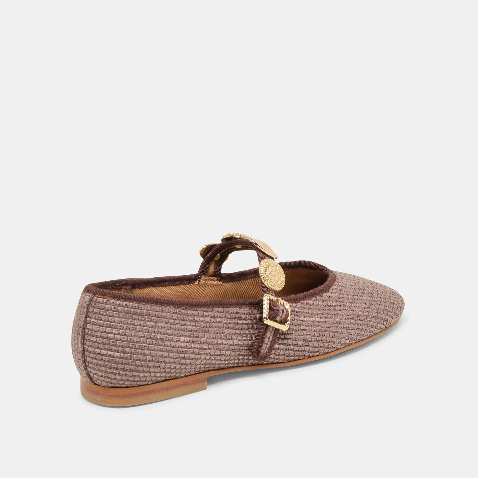 RELAN BALLET FLATS WALNUT RAFFIA Resort Path