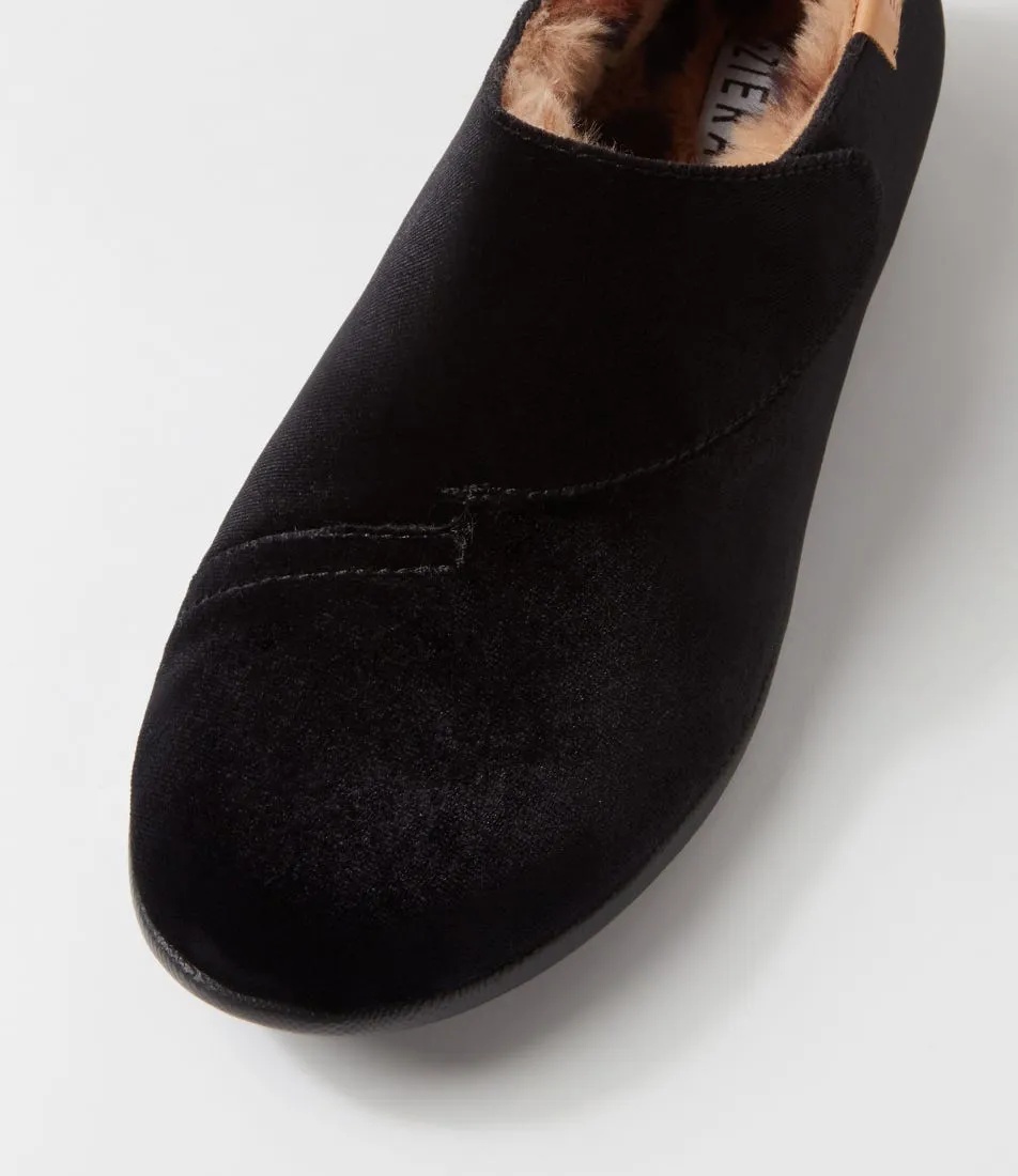 ZIERA FLISS BLACK VELVET Easy Lifestyle Slip Comfort Focused