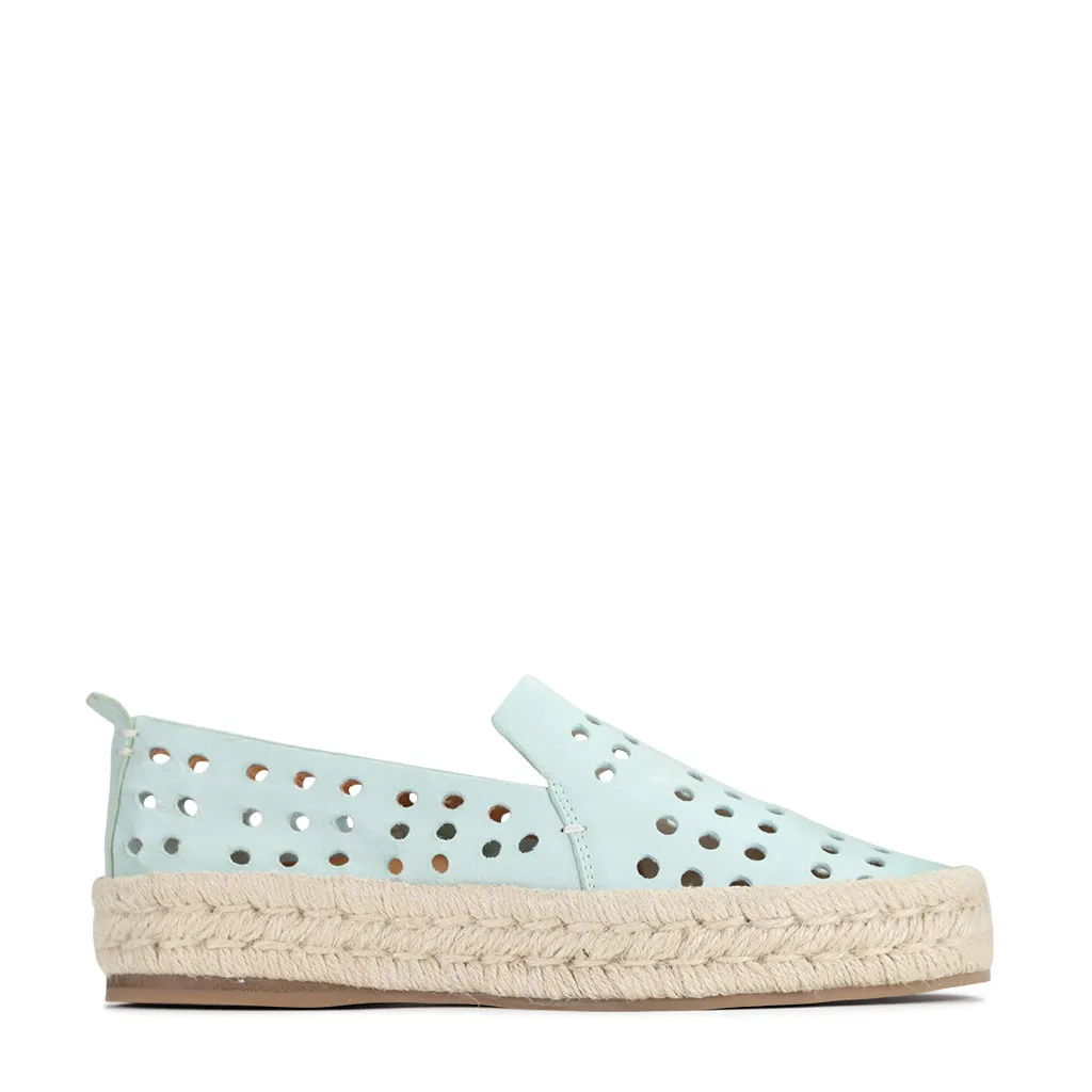 Orange back - zip SEA LEATHER ESPADRILLE SNEAKER