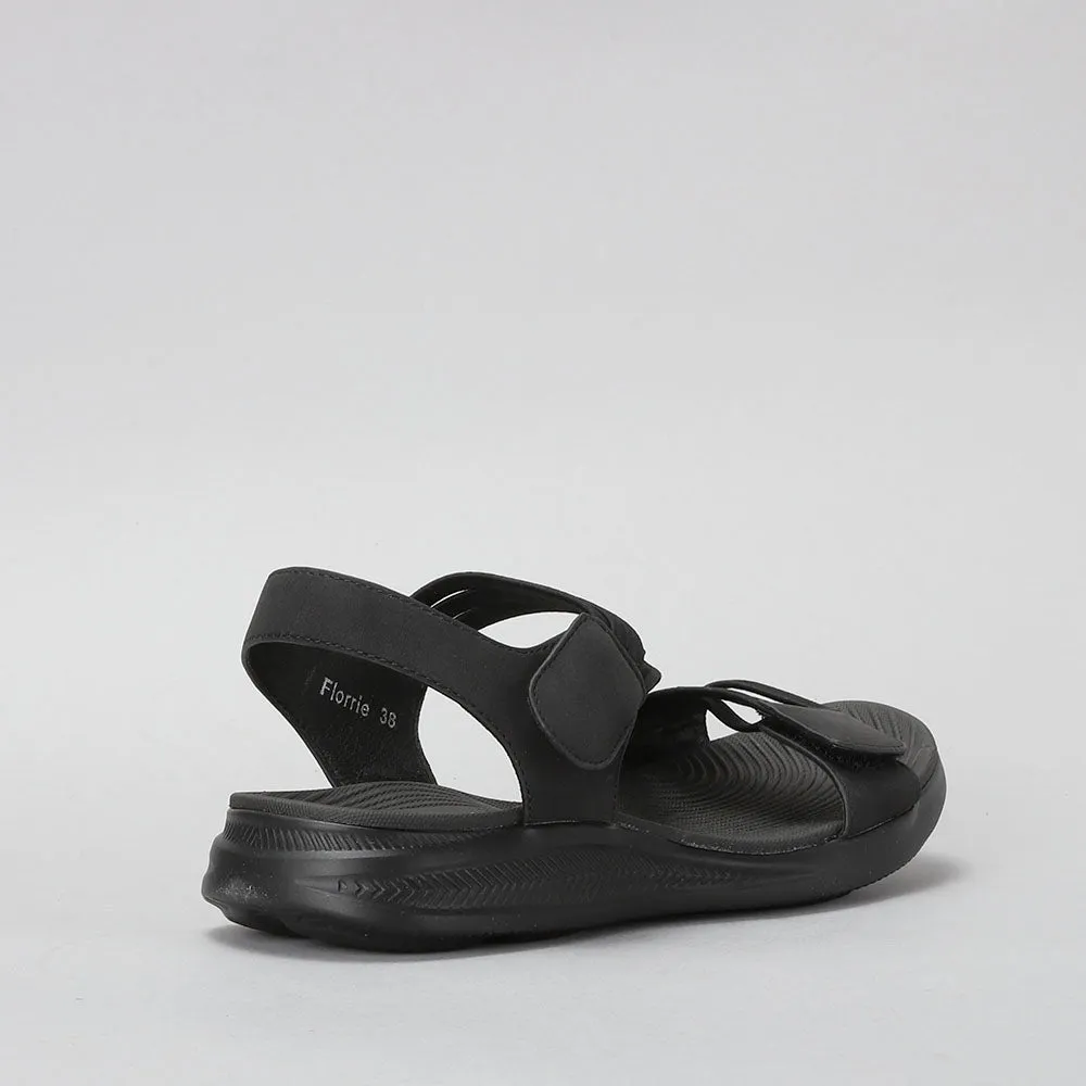 CC RESORTS FLORRIE BLACK BLACK Look Sharp Outdoor Relaxation Shoes