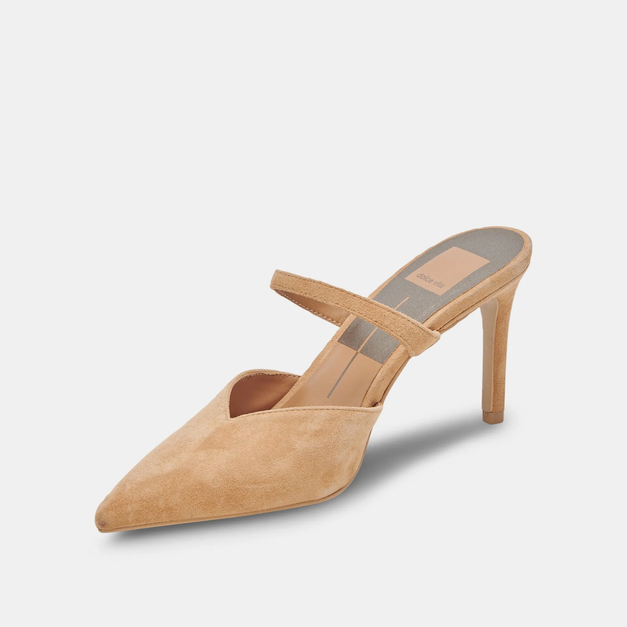 KANIKA WIDE HEELS TAN SUEDE Dinner Look