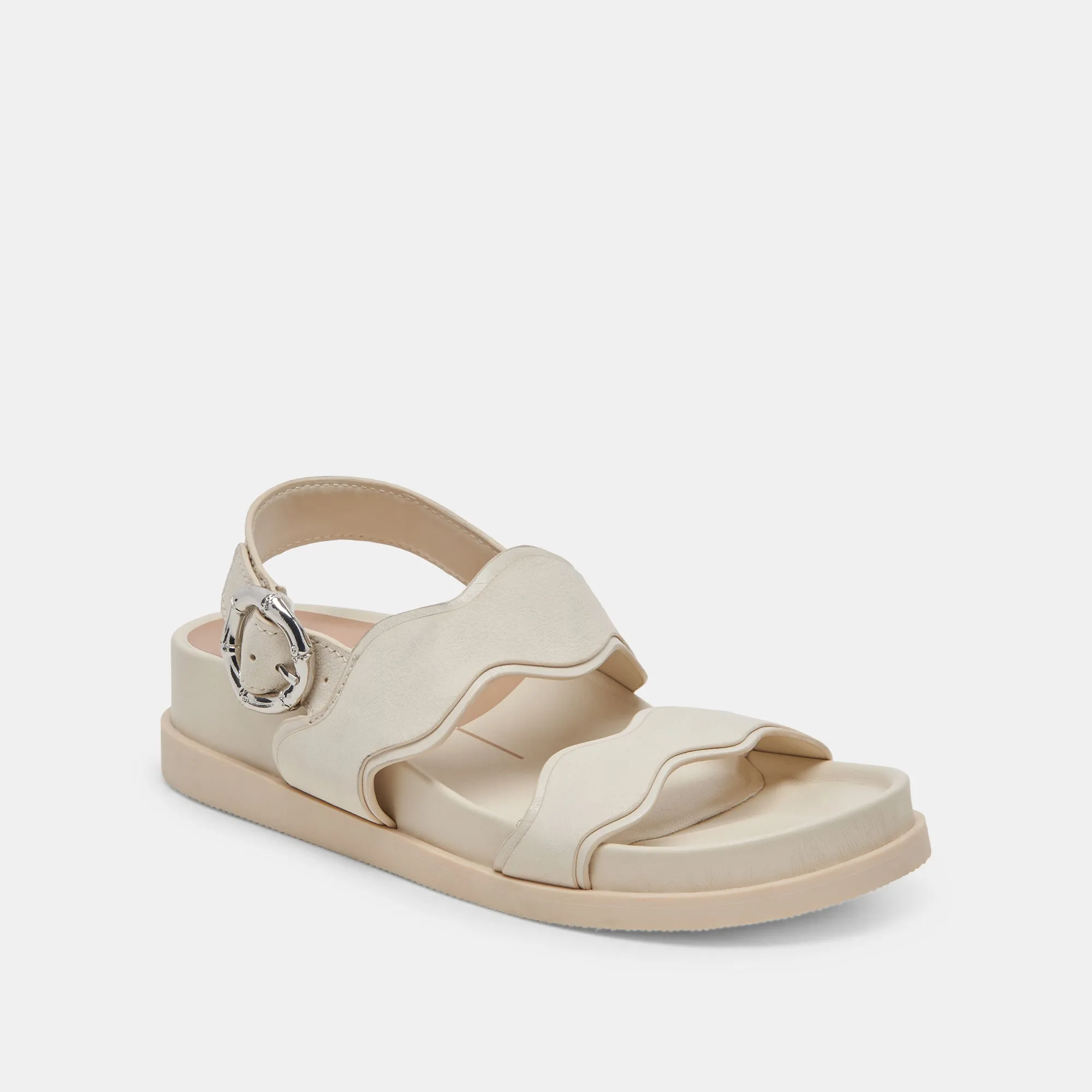 SINDY SANDALS IVORY NUBUCK Travel Friendly