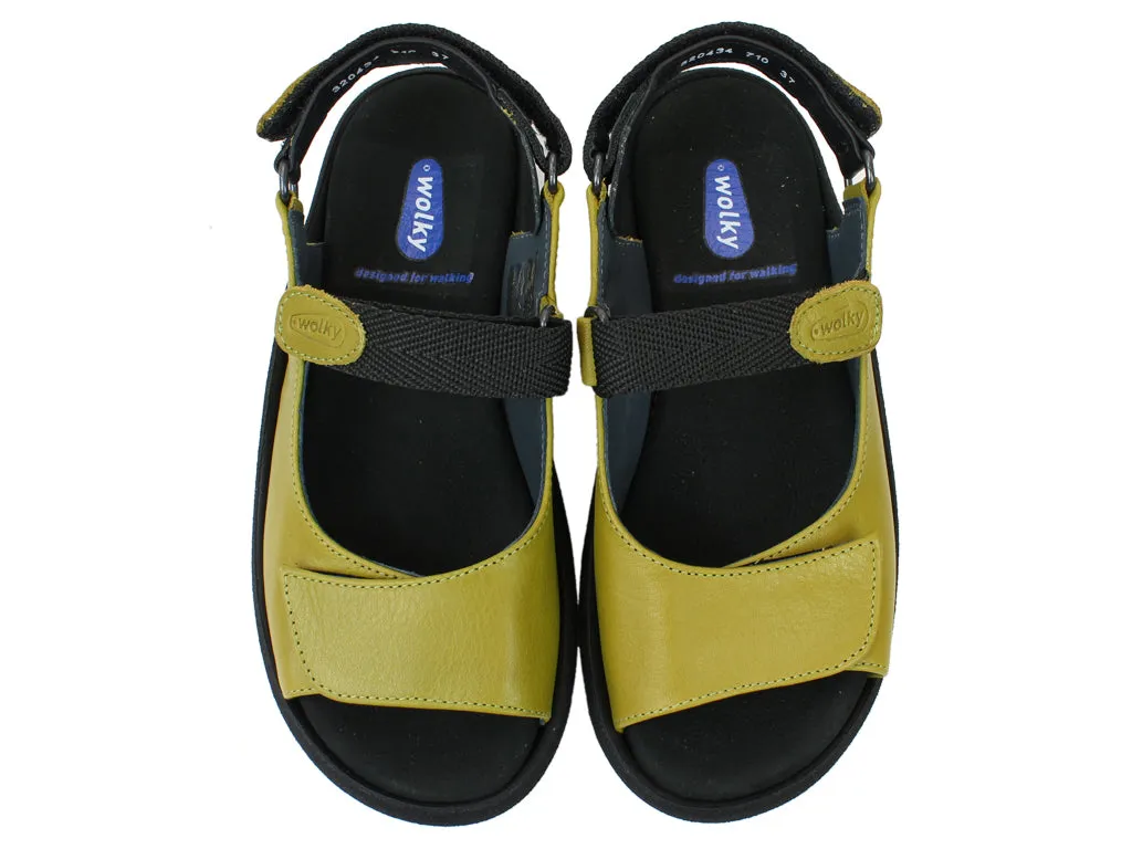 Wolky Sandals Jewel Olive Quick Lock