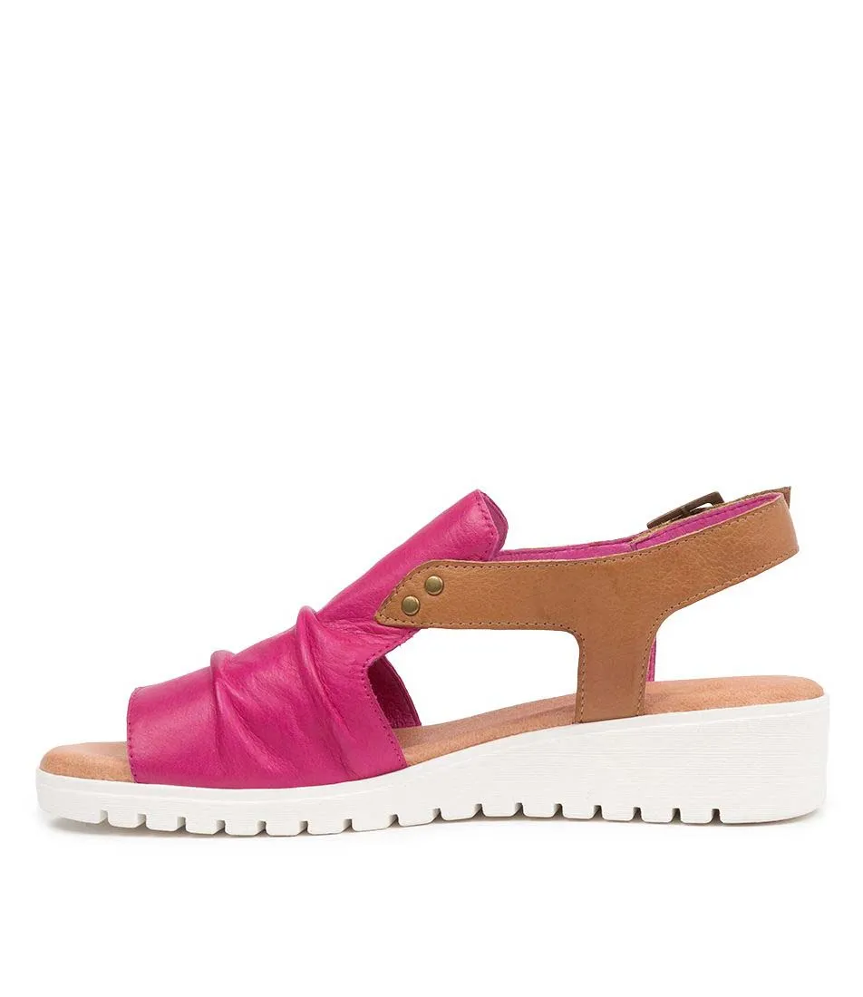 Eco-Friendly Footwear DJANGO & JULIETTE MADIS FUCHSIA DK TAN