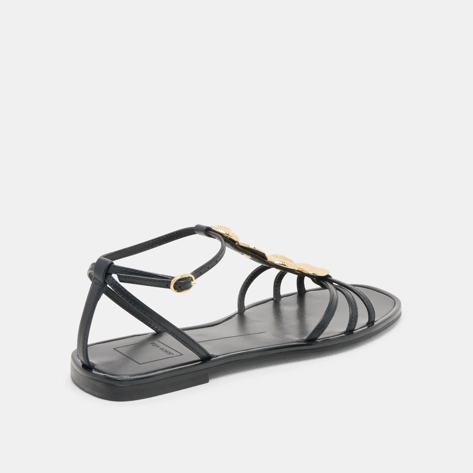 Summer Adventure FAUN SANDALS BLACK LEATHER