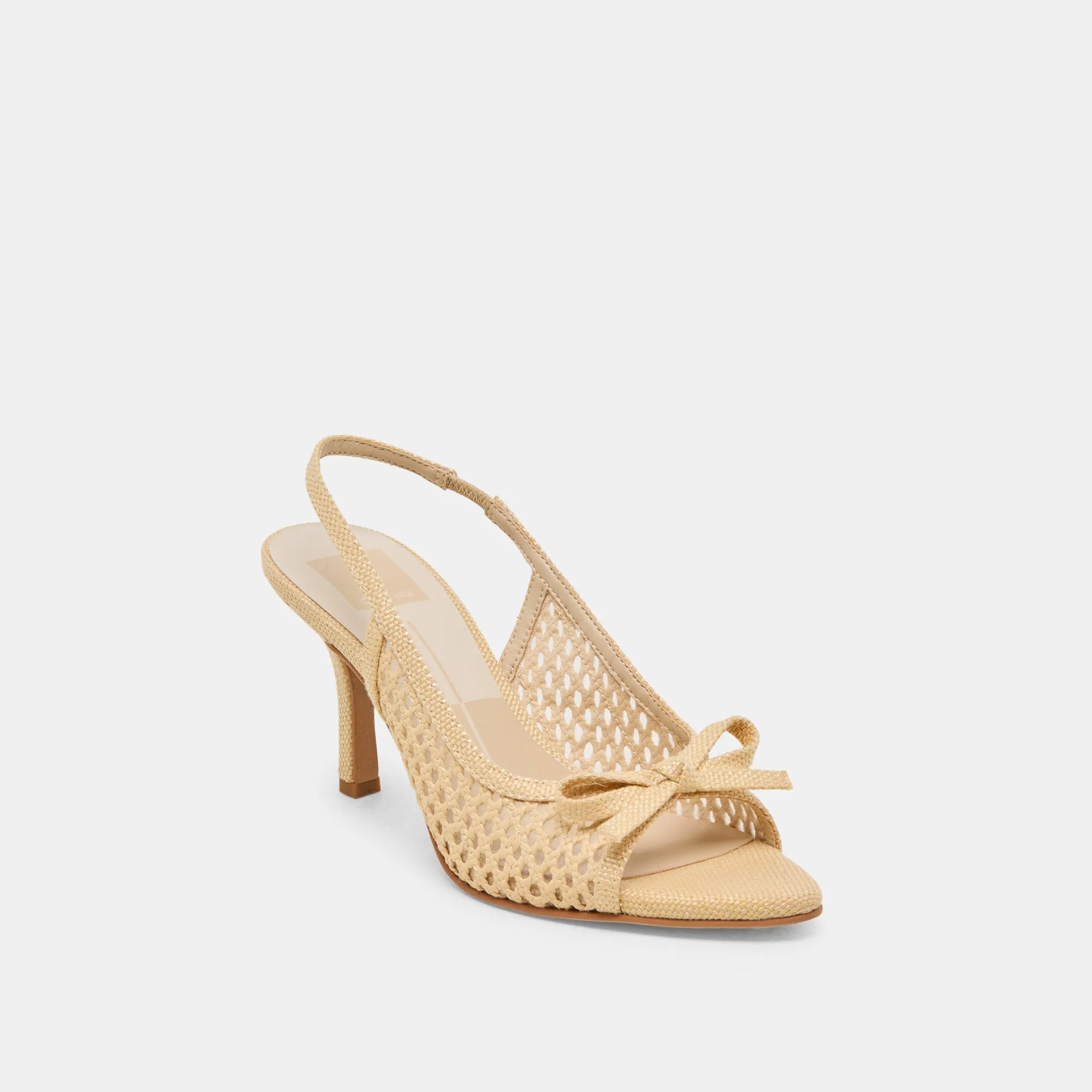 MORELA HEELS NATURAL RAFFIA Comfortable Footwear Comfortable Straps