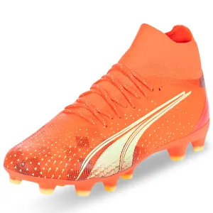 Puma Ultra Pro FG/AG Soccer Cleats (Coral/Fizzy Light) Foot alignment