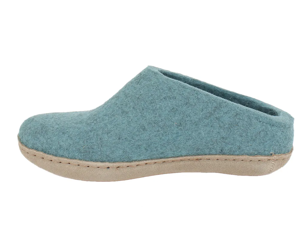 Unique Features Breathable soles Glerups Slippers Open Heel Sea Blue