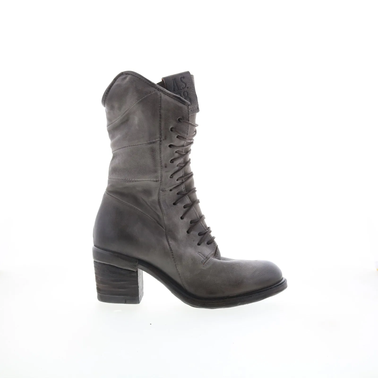 Art Gallery Easy To Clean A.S. 98 Jasper Womens Gray Leather Zipper Casual Dress Boots