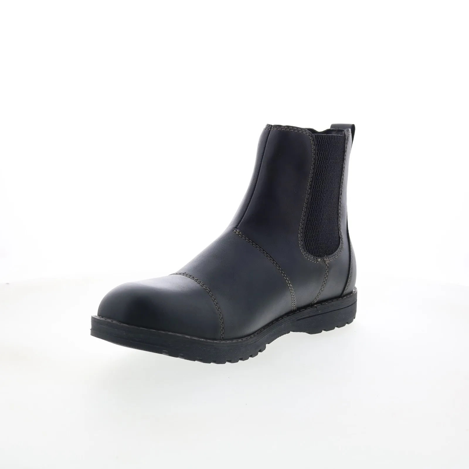 Eastland Drew Twin Gore 4715-01 Mens Black Synthetic Slip On Chelsea Boots Snow Explorer Outdoor Mission