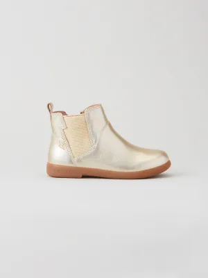 High Arch Subtle Finish Rockit Infant Kids' Boot Gold Dust