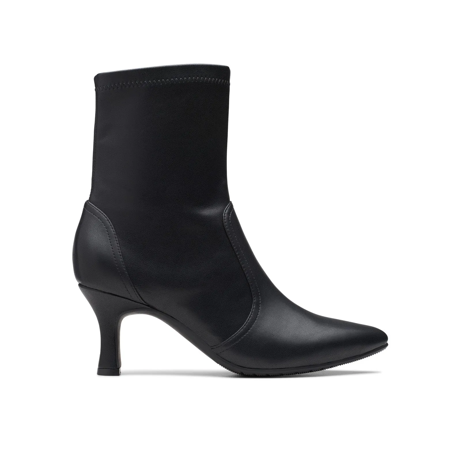 Walk Support Clarks Kataleyna Bay 26180025 Womens Black Leather Ankle & Booties Boots