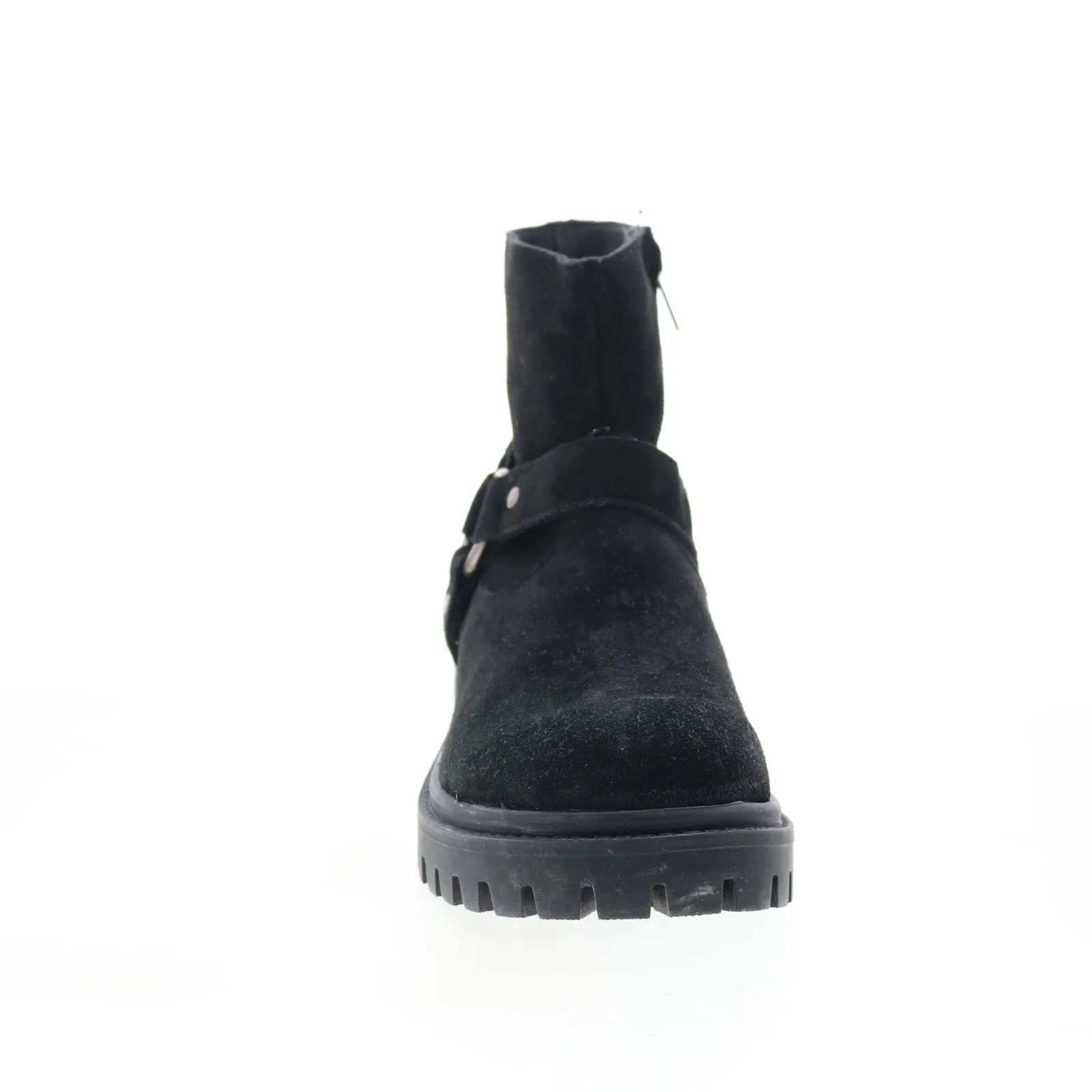 Dingo Road Trip DI-845 Mens Black Suede Zipper Casual Dress Boots All Day Wear Flexible Comfort
