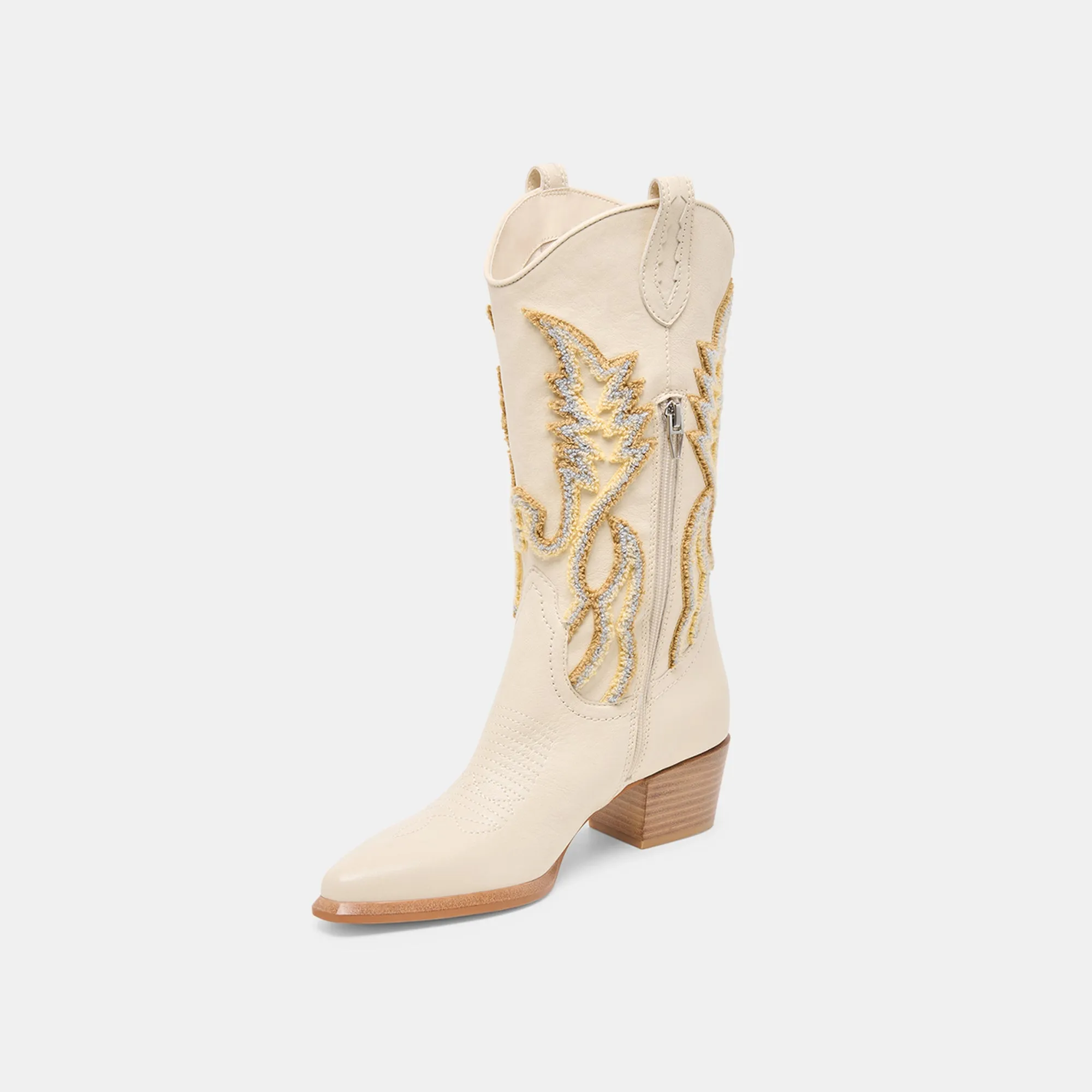 VILA BOOTS IVORY LEATHER Rural Terrain