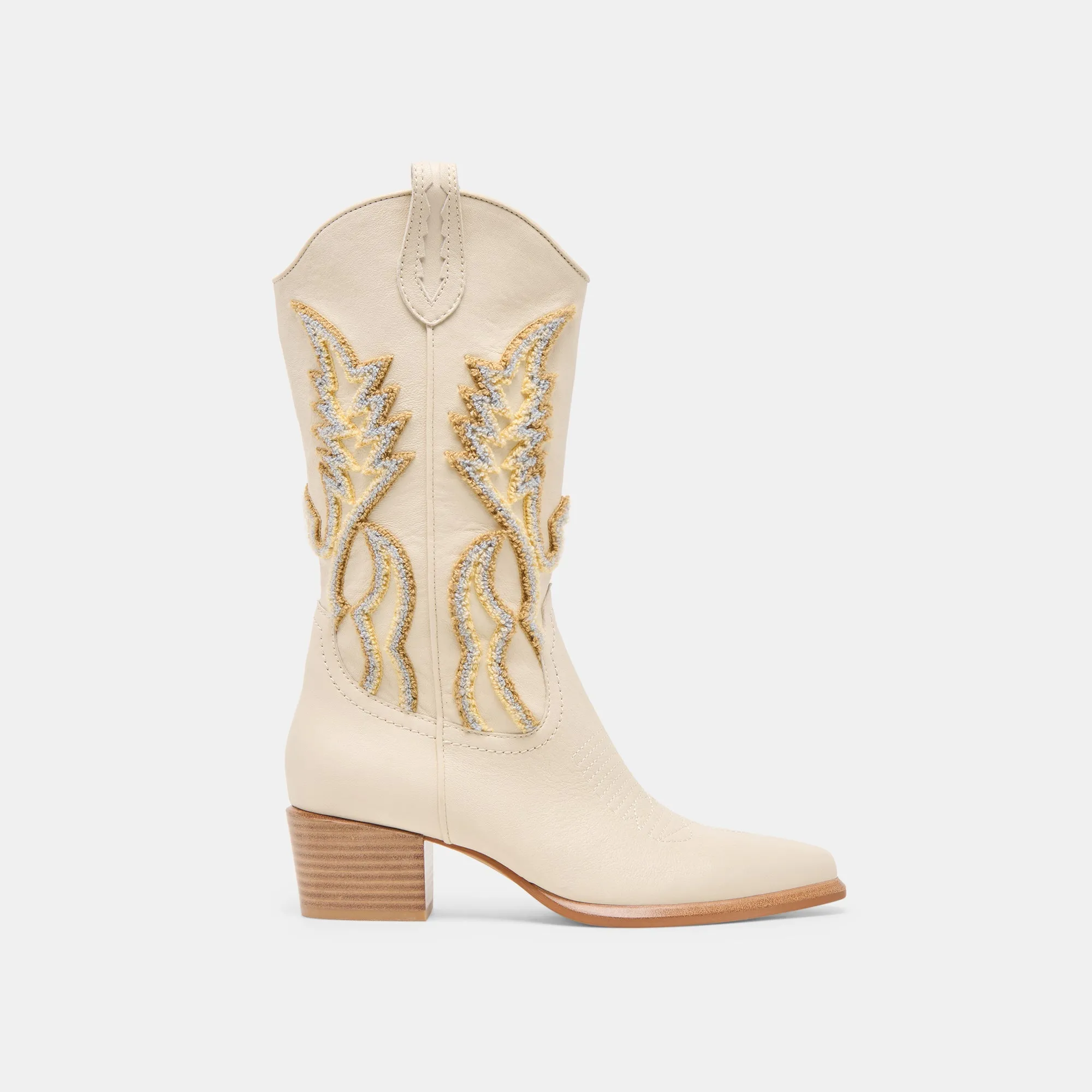 VILA BOOTS IVORY LEATHER Secure And Comfortable
