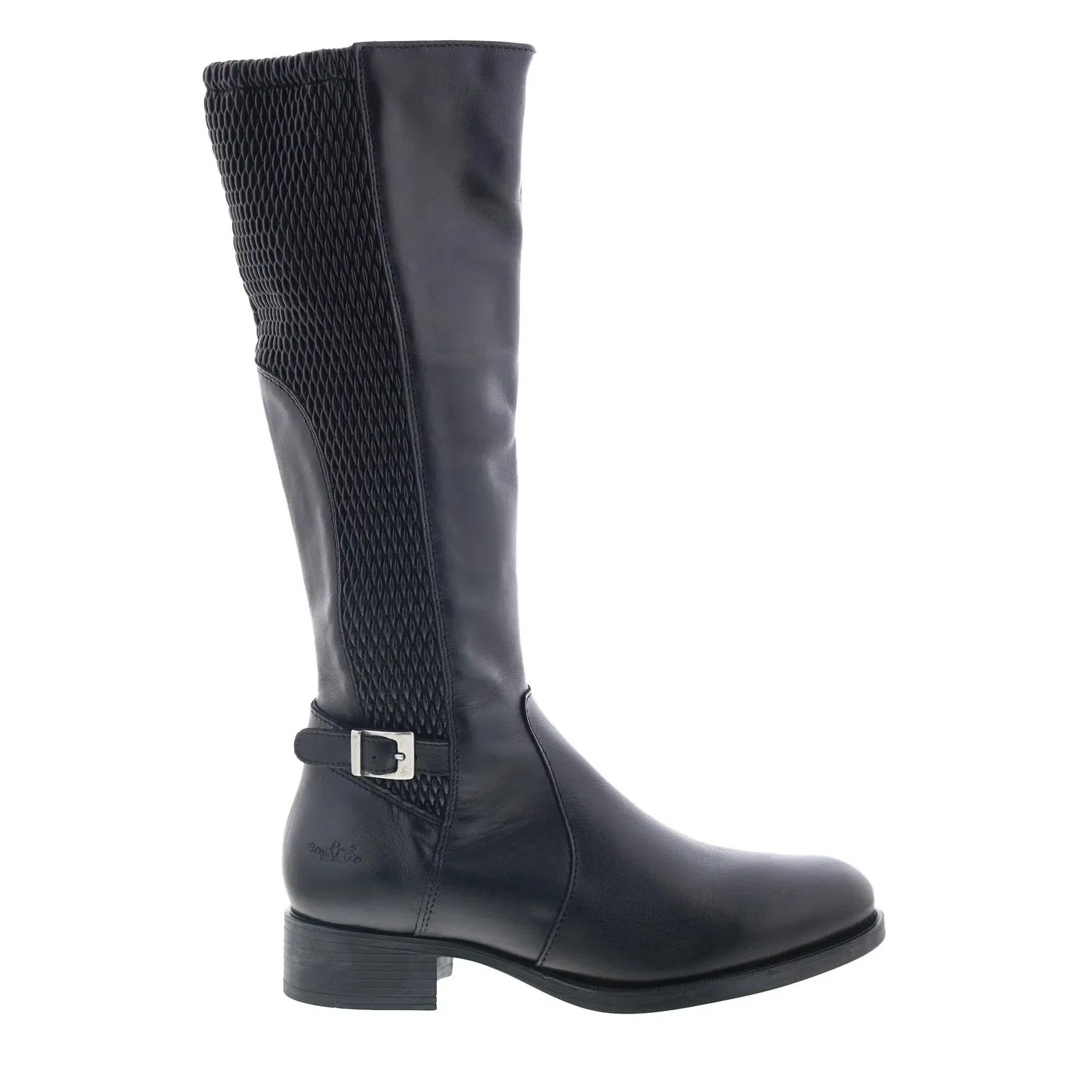 Bos. & Co. Bawn Womens Black Leather Zipper Casual Dress Boots Functional Style Durable Material