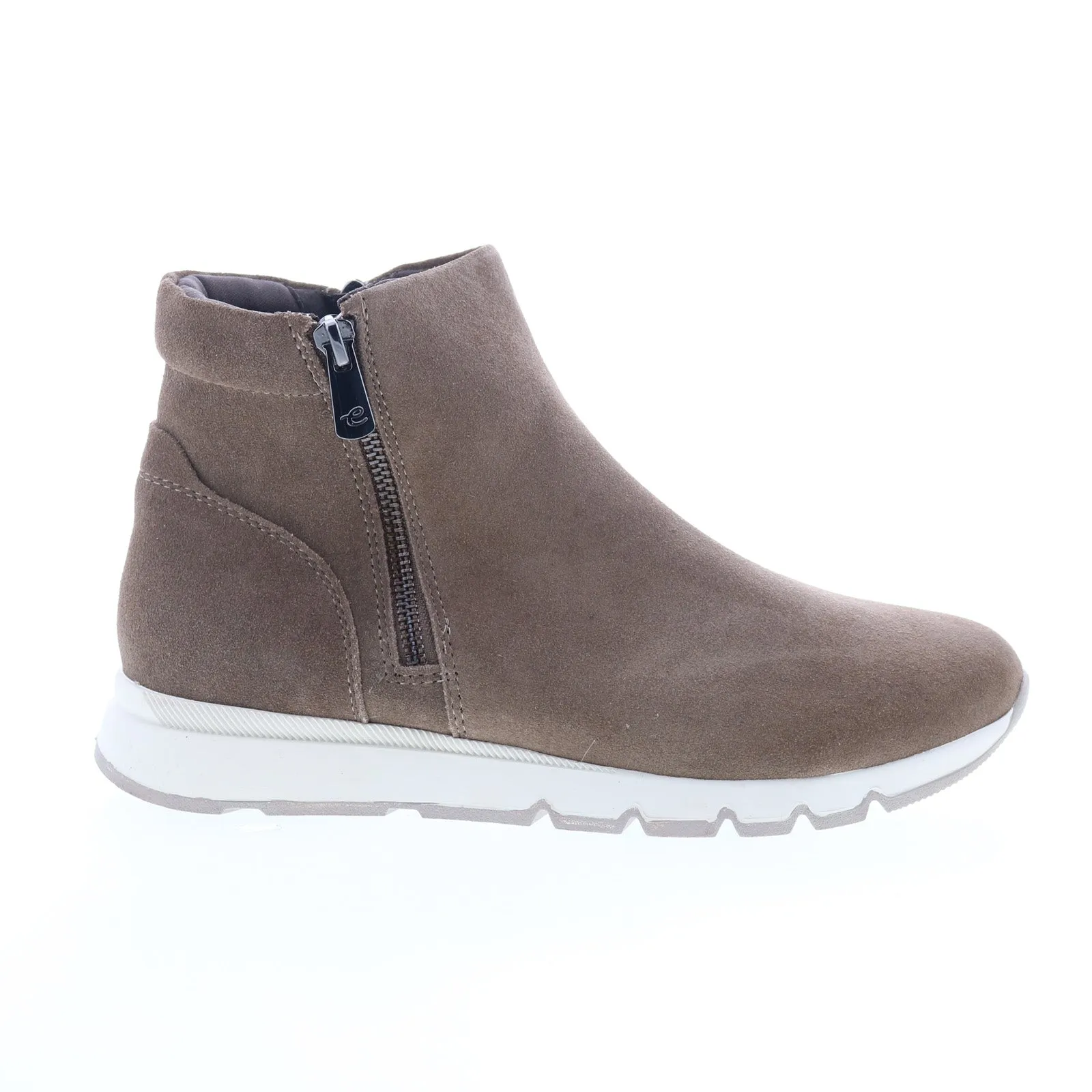 Rugged Wear Comfort Edge Easy Spirit Ives SEIVES Womens Brown Suede Zipper Casual Dress Boots