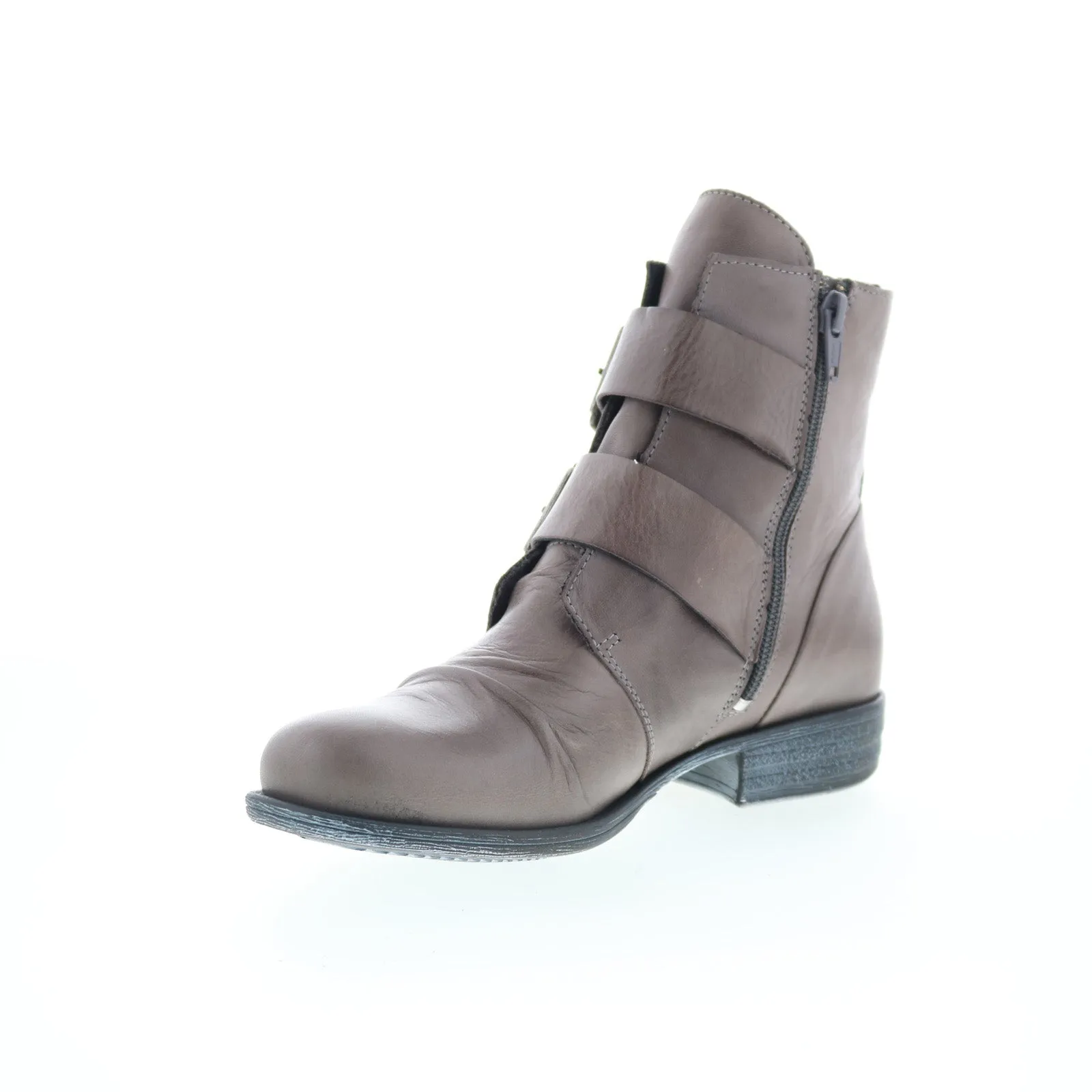 Outdoor Tested Timeless Look Miz Mooz Limelight Womens Gray Leather Zipper Casual Dress Boots