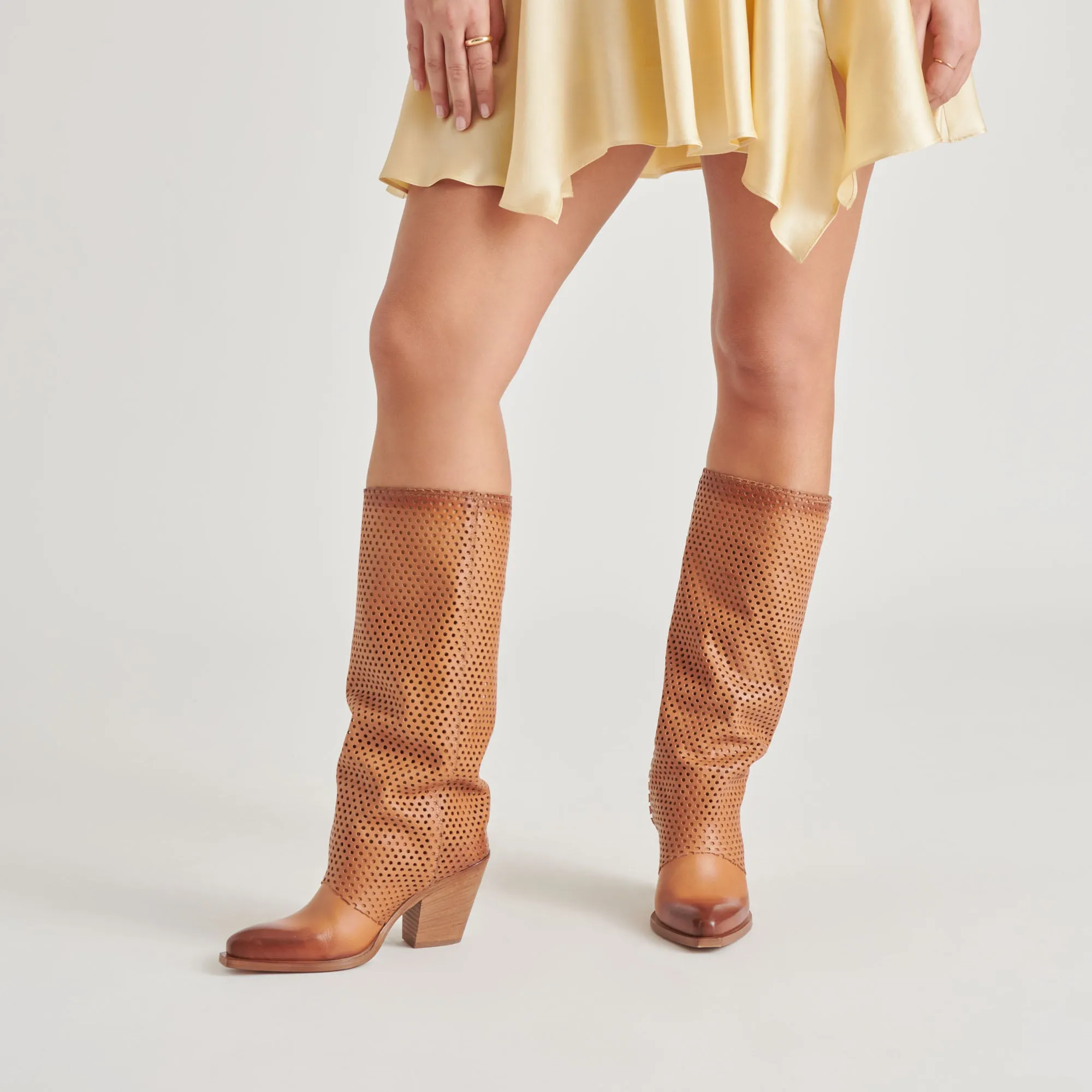 All-Weather Wear BOONE BOOTS COGNAC LEATHER