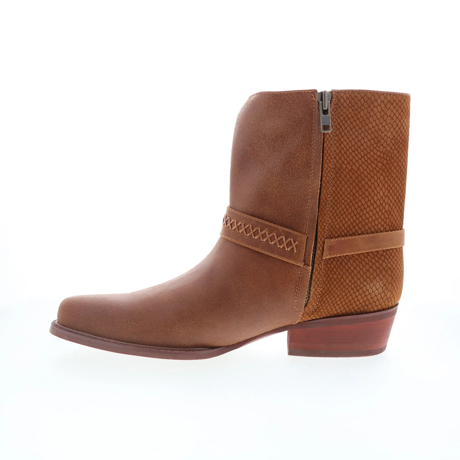 Scholar Dingo Butch Cowboy Boots DI-219 Mens Brown Leather Zipper Western Boots