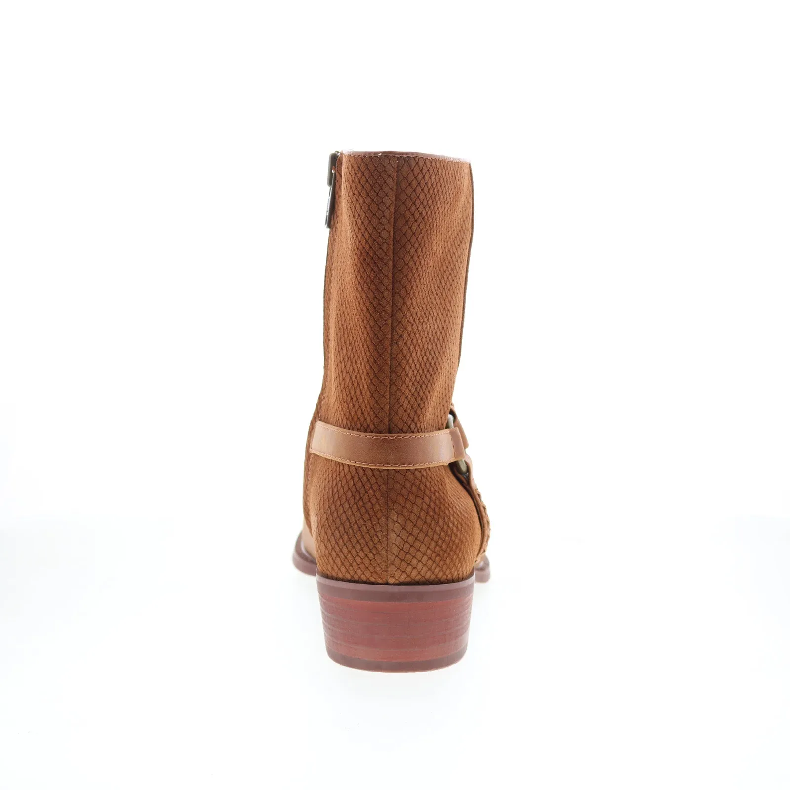 Dingo Butch Cowboy Boots DI-219 Mens Brown Leather Zipper Western Boots Heavy Weather Hiking Style