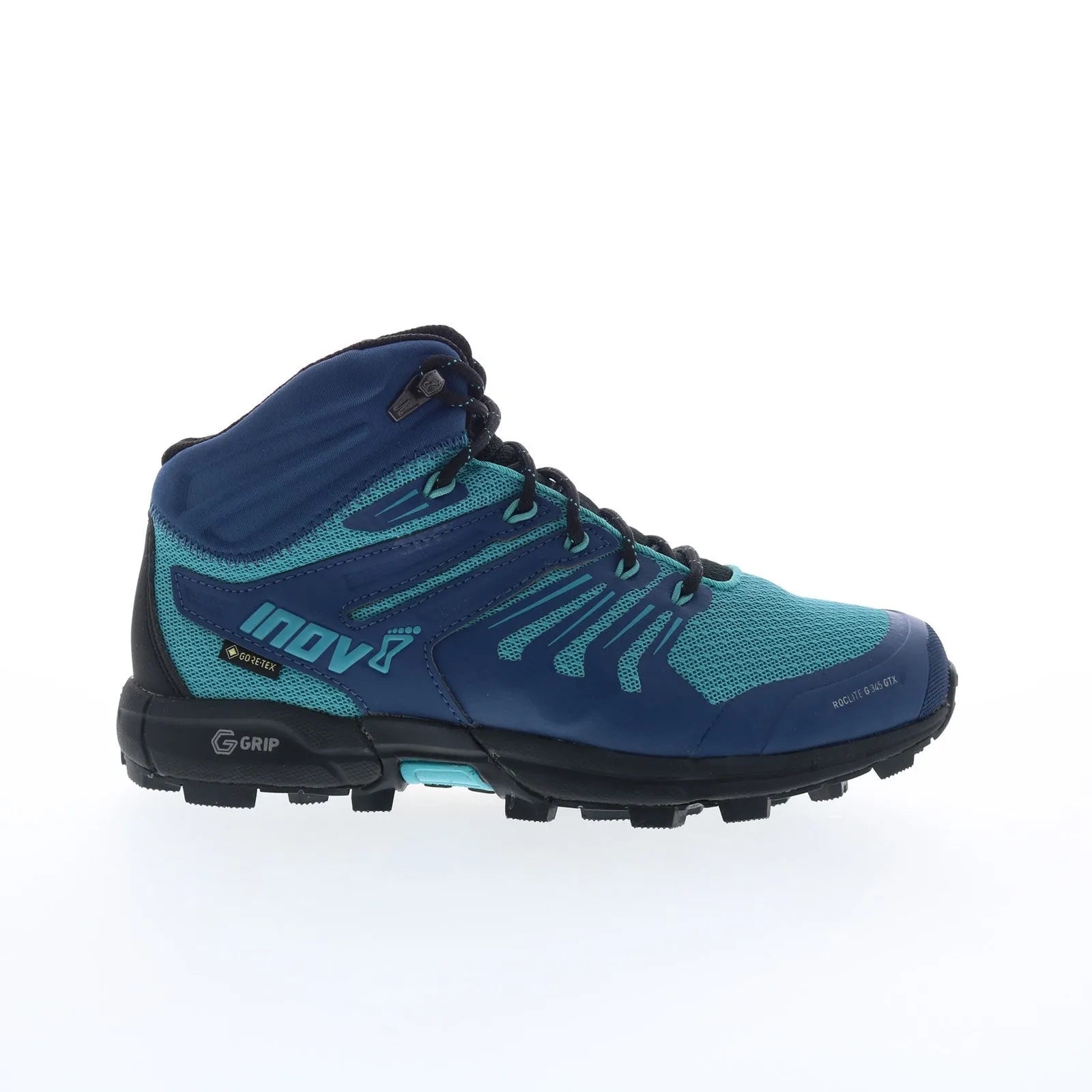 Lightweight Fit Inov-8 Roclite G 345 GTX V2 001072-TLNY Womens Blue Synthetic Hiking Boots