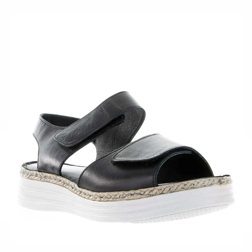 Cabello Rosie Black Social Walk Practical Footwear