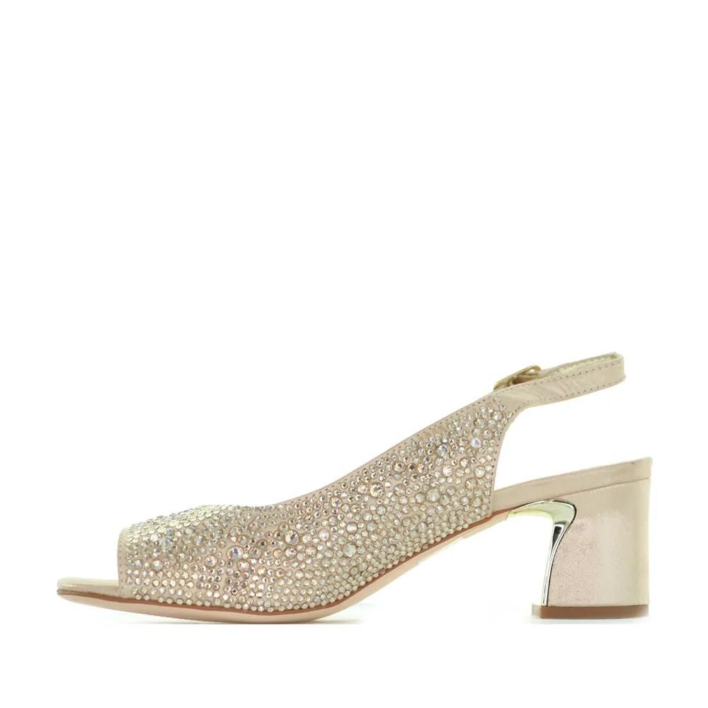 Outdoor Event Travel Shoes DJANGO & JULIETTE JUKES GOLD SHIMMER