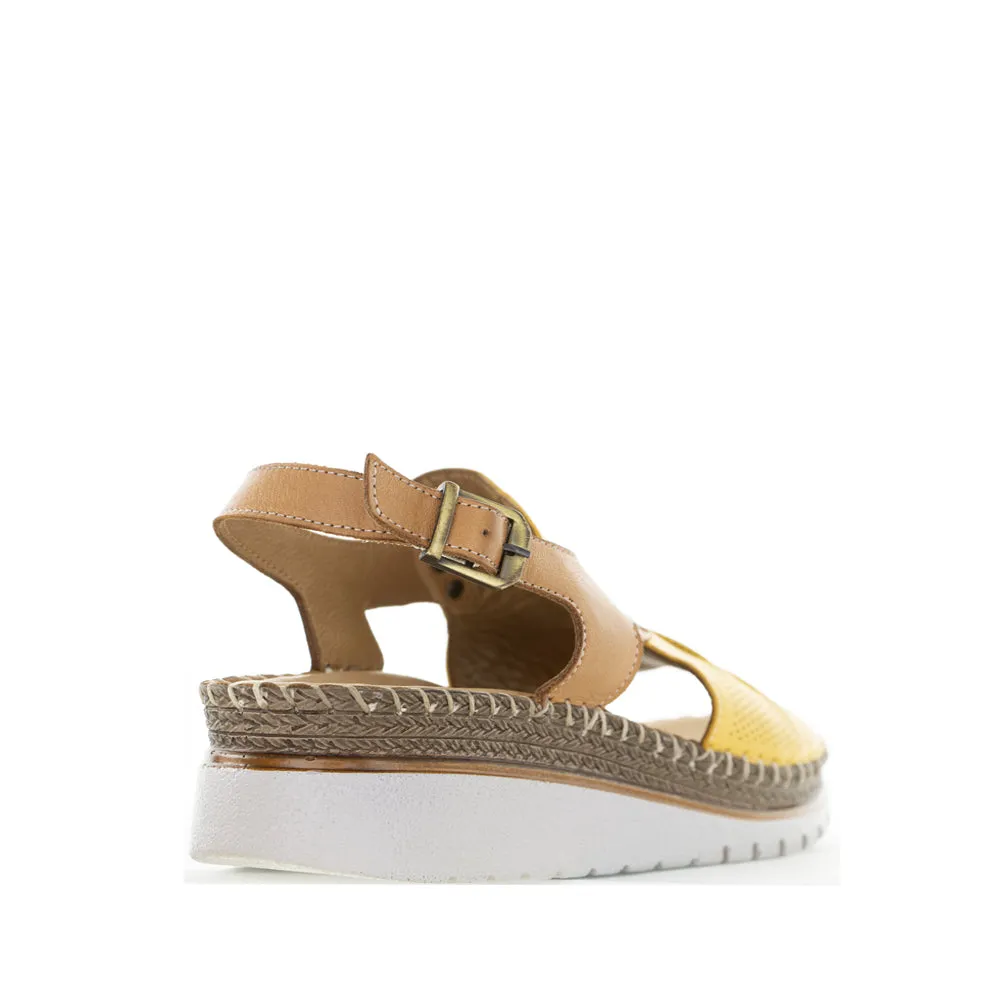 LE SANSA FABIA MUSTARD TAN Stylish Casual Footwear