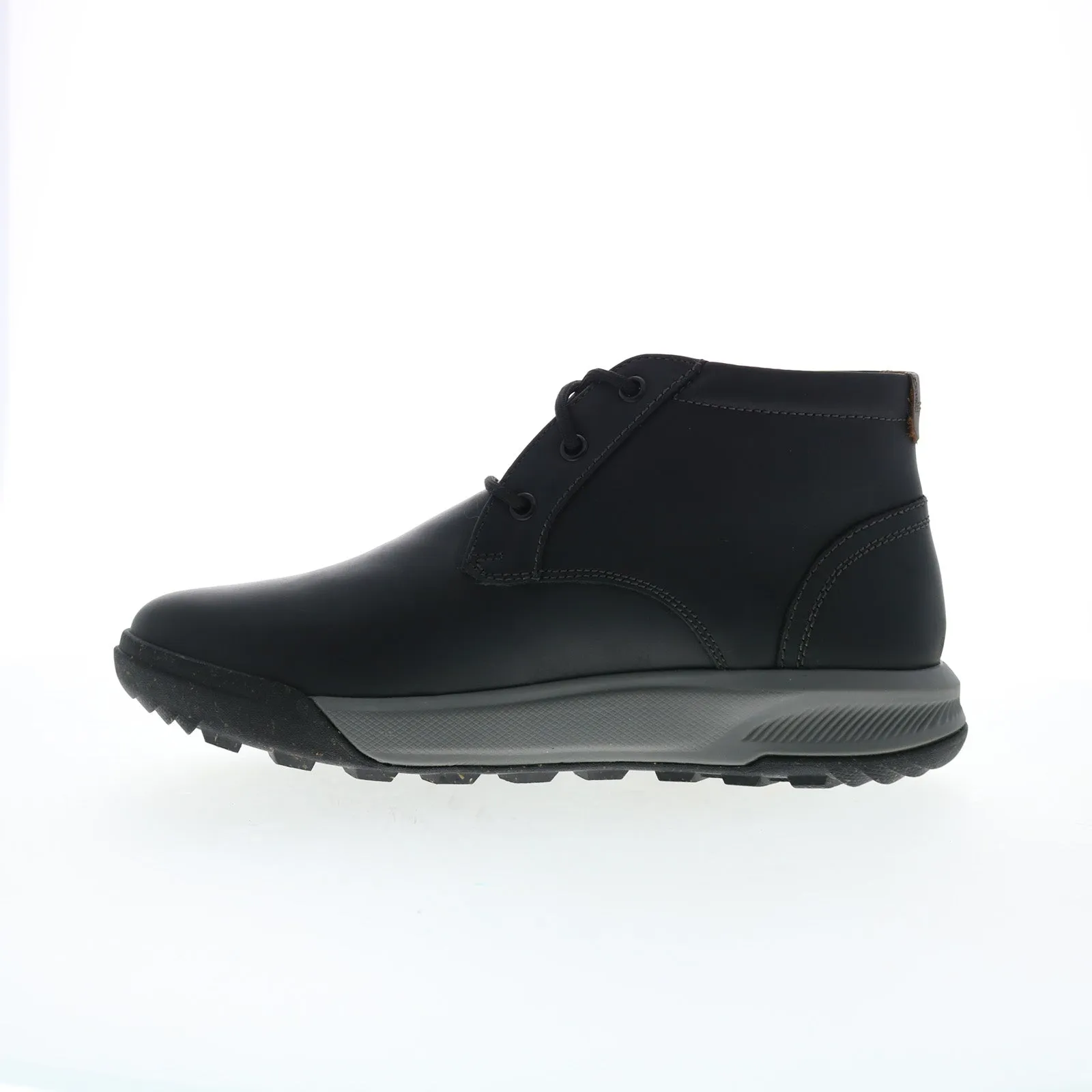 Florsheim Trailmix Chukka 14424-010 Mens Black Leather Chukkas Boots Earth Tones Flexible Fit