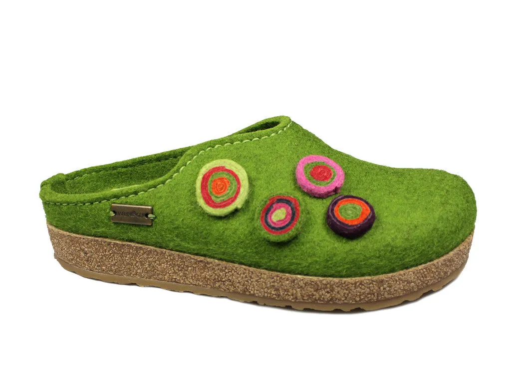Haflinger Clogs Grizzly Kanon Green Peak Mode Padded