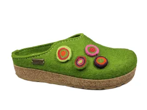 Haflinger Clogs Grizzly Kanon Green Peak Mode Padded