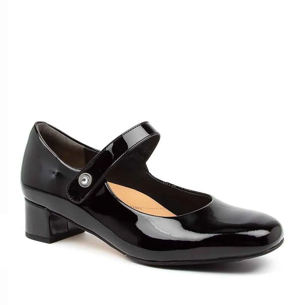 Kind Step ZIERA KITTY BLACK PATENT